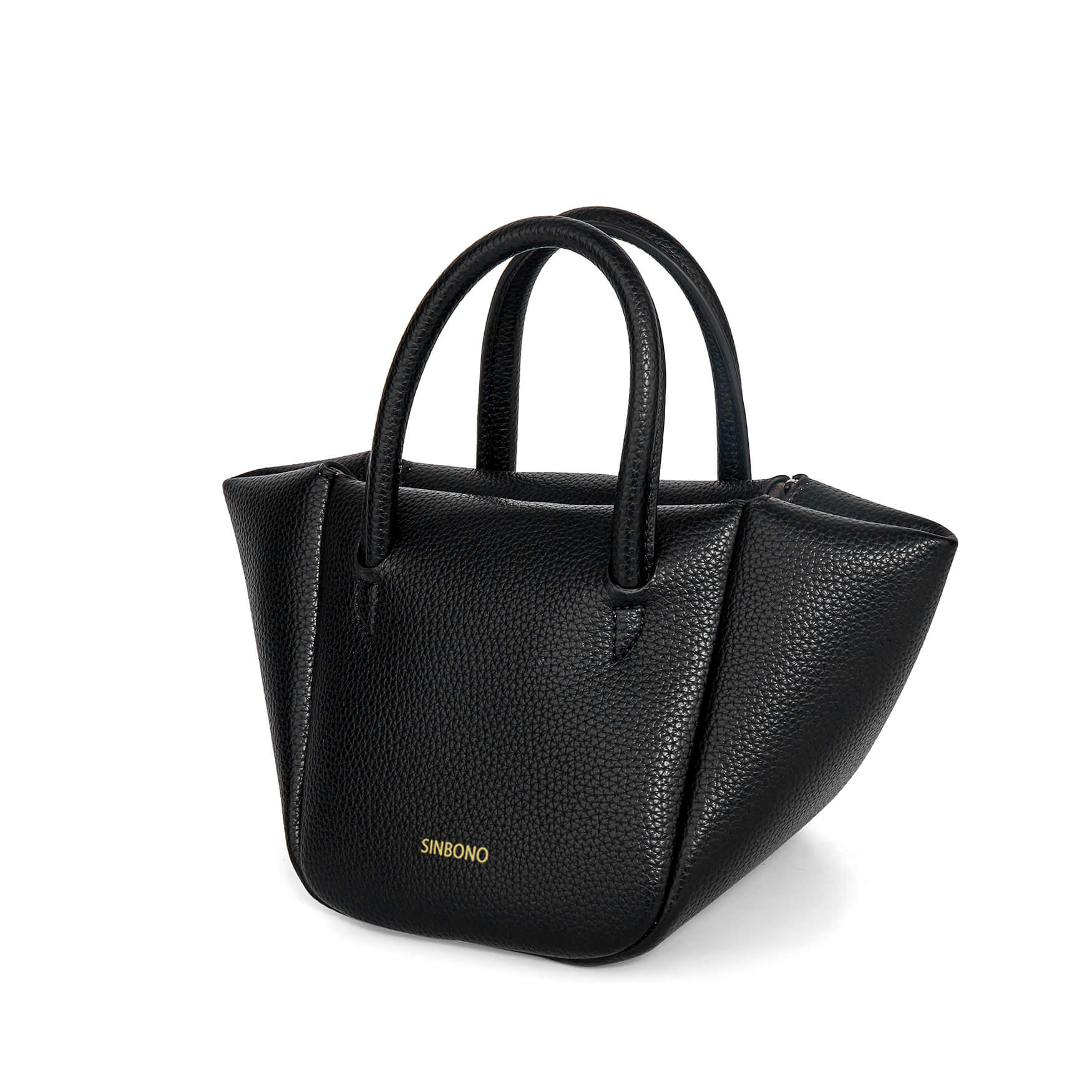 SINBONO Selena Ruched Hobo Handle Crossbody Bag Black