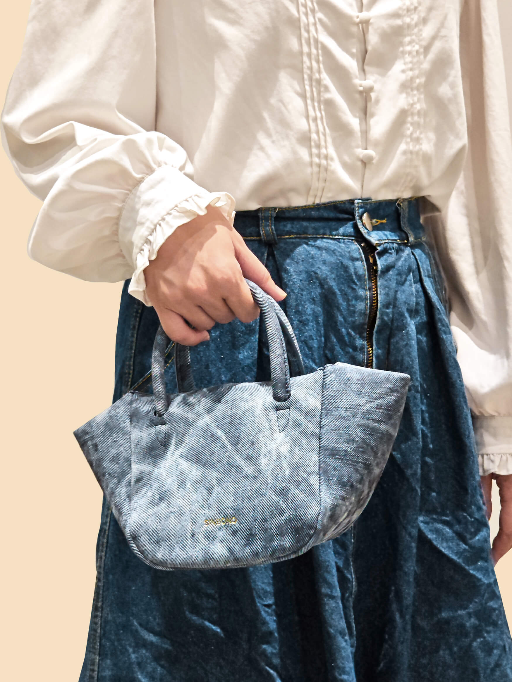 SINBONO Selena Ruched Hobo Handle Crossbody Bag Deep Blue
