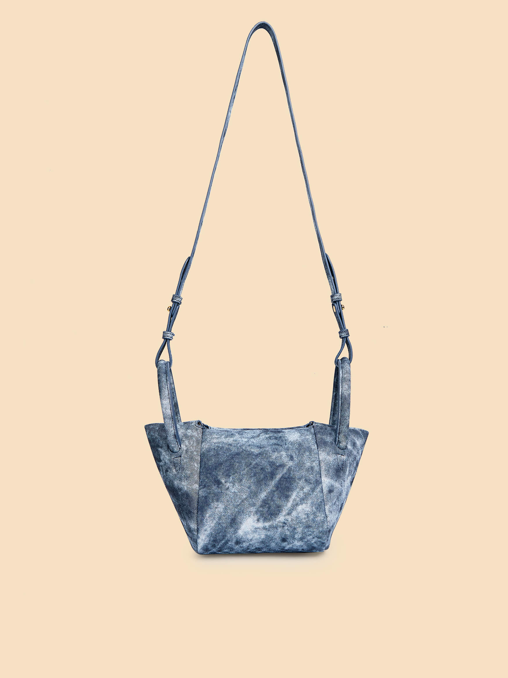 SINBONO Selena Ruched Hobo Handle Crossbody Bag Deep Blue