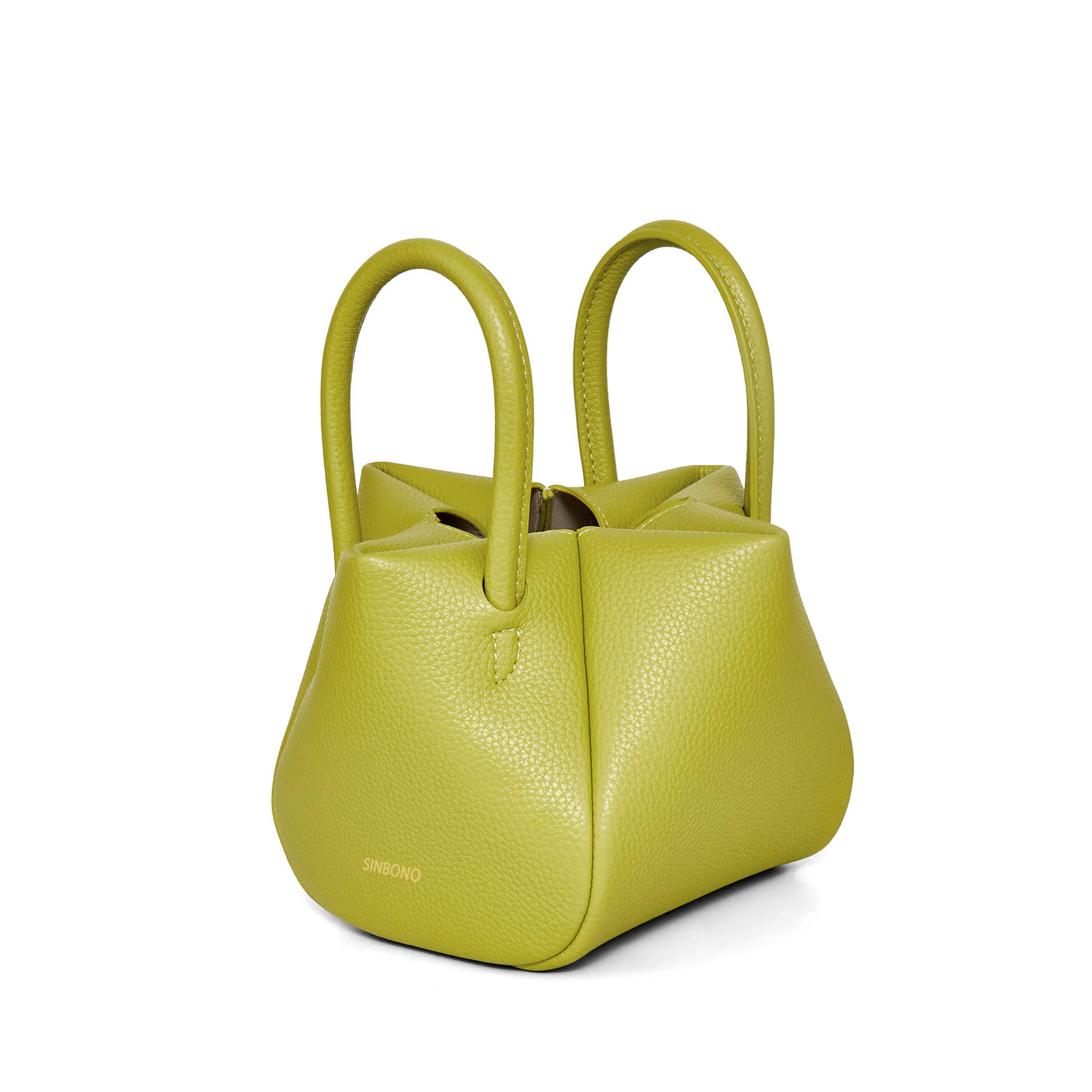 SINBONO Luxury Designer Lime Green Bag Women s Selena Ruched Hobo Bag