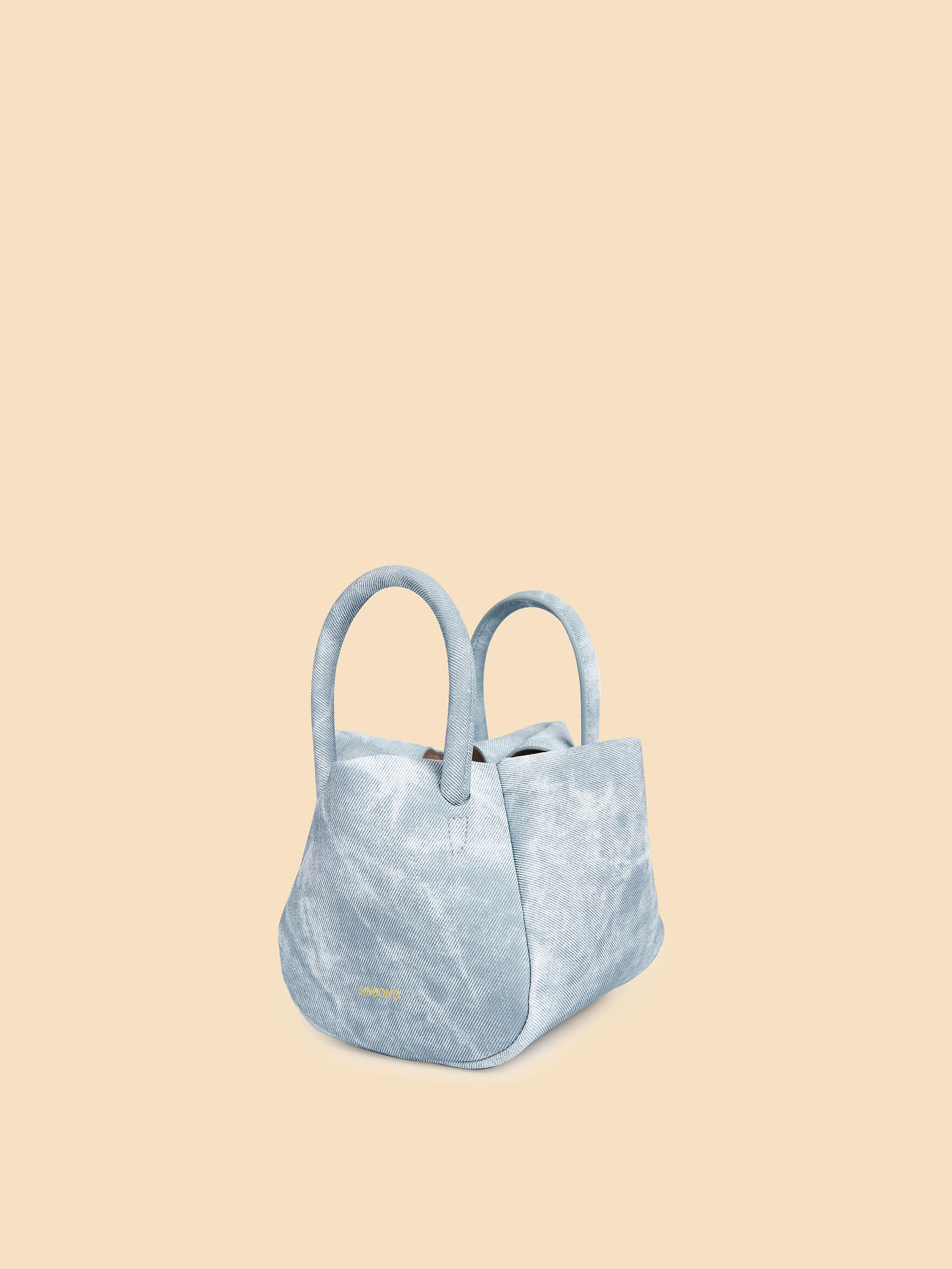 SINBONO Selena Ruched Hobo Handle Crossbody Bag Mist Blue