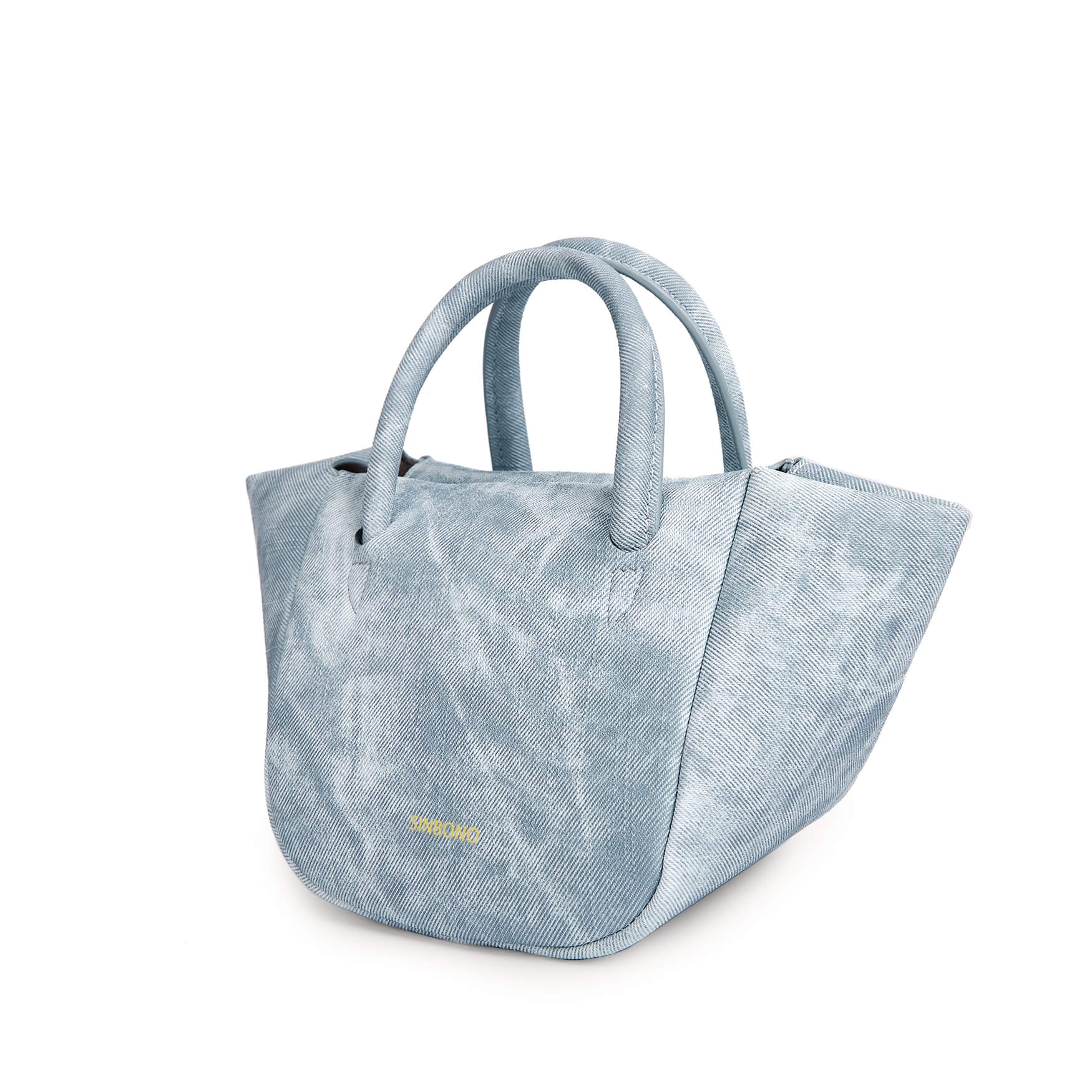 SINBONO Selena Ruched Hobo Handle Crossbody Bag Mist Blue