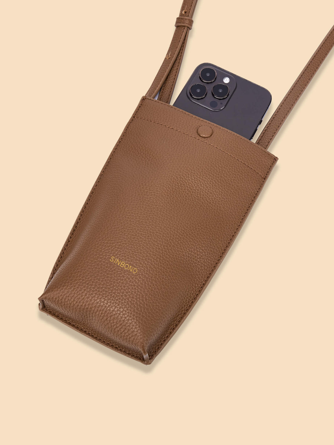 SINBONO Brown Crossbody Bag- High-quality Soft Vegan Leather Bag