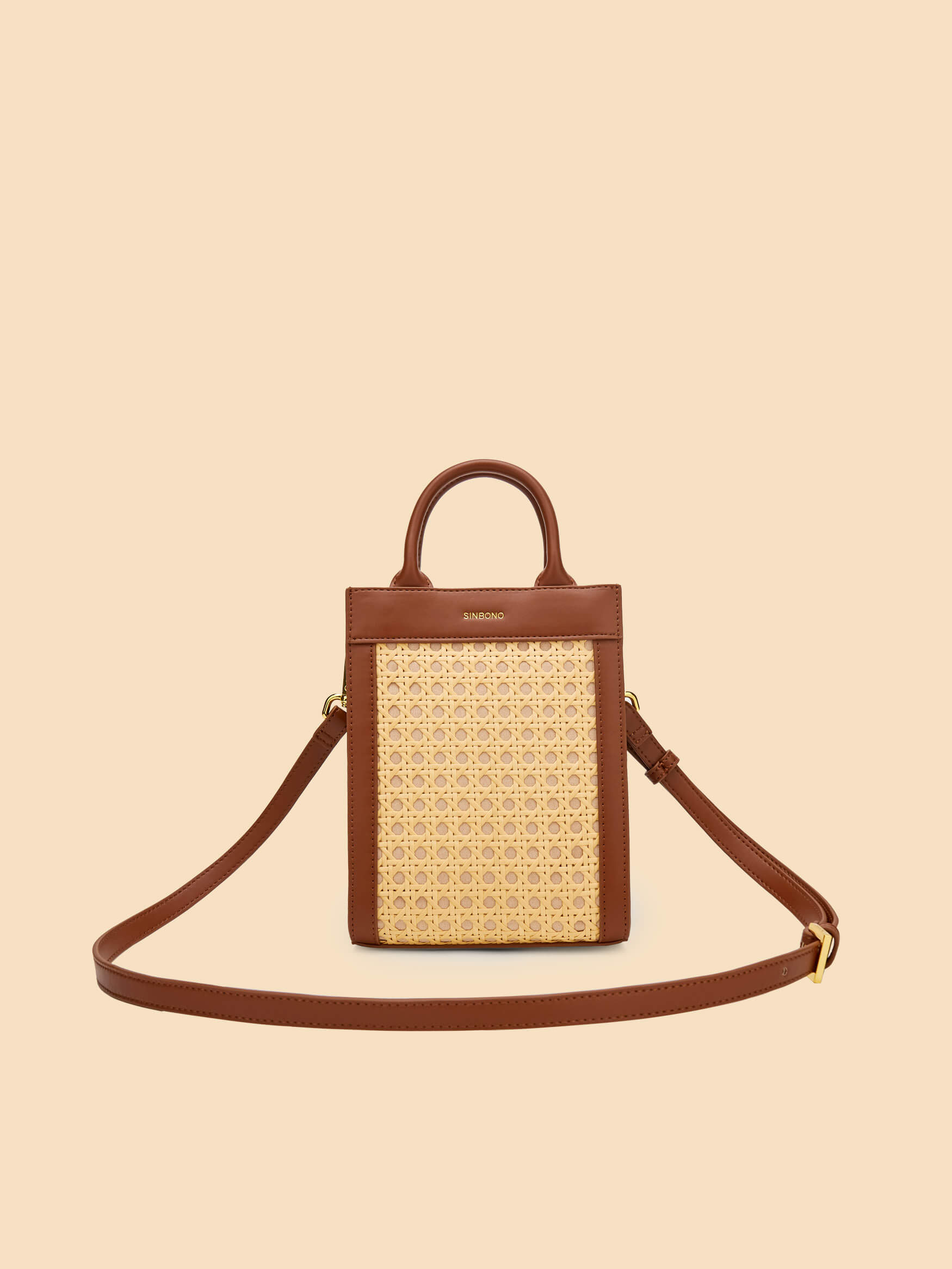 SINBONO Tabitha Top Handle Crossbody Bag Brown