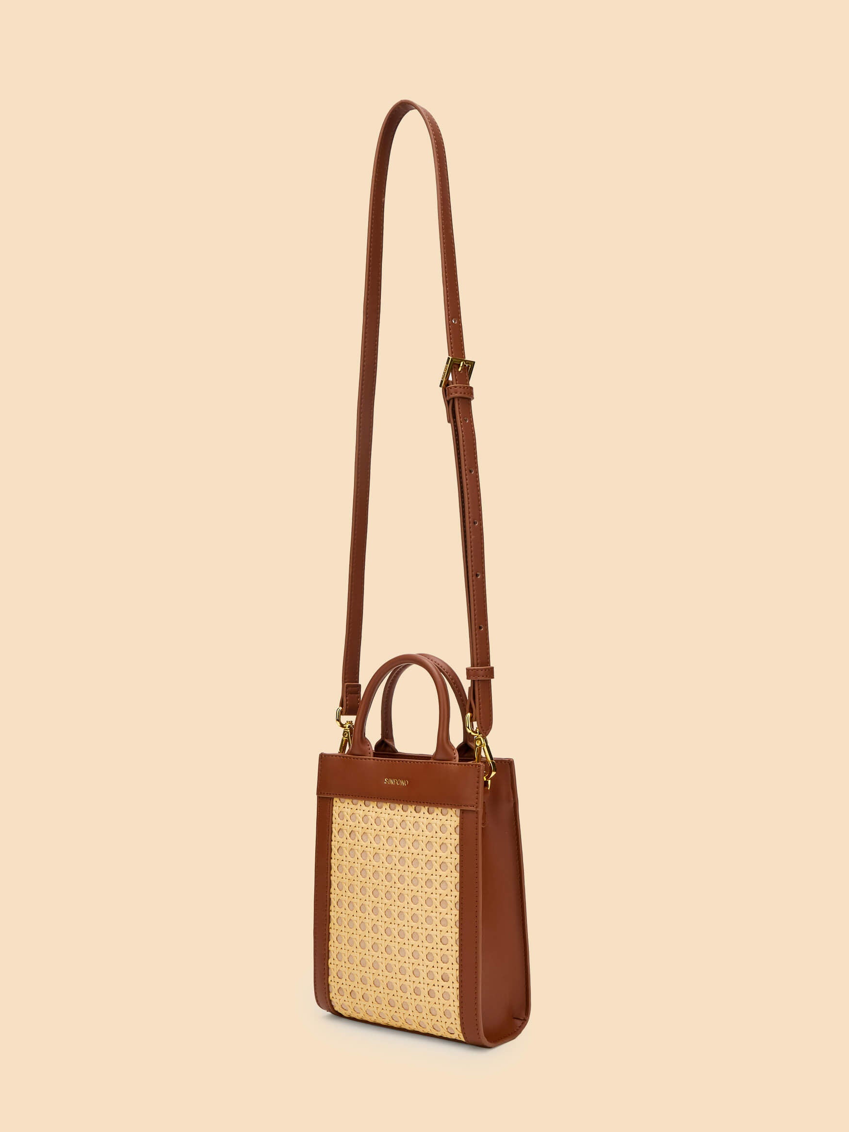 SINBONO Tabitha Top Handle Crossbody Bag Brown