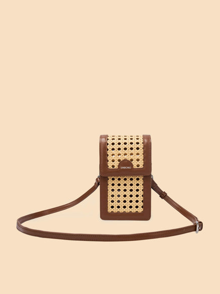 SINBONO Vera Crossbody Wallet Phone Bag Brown