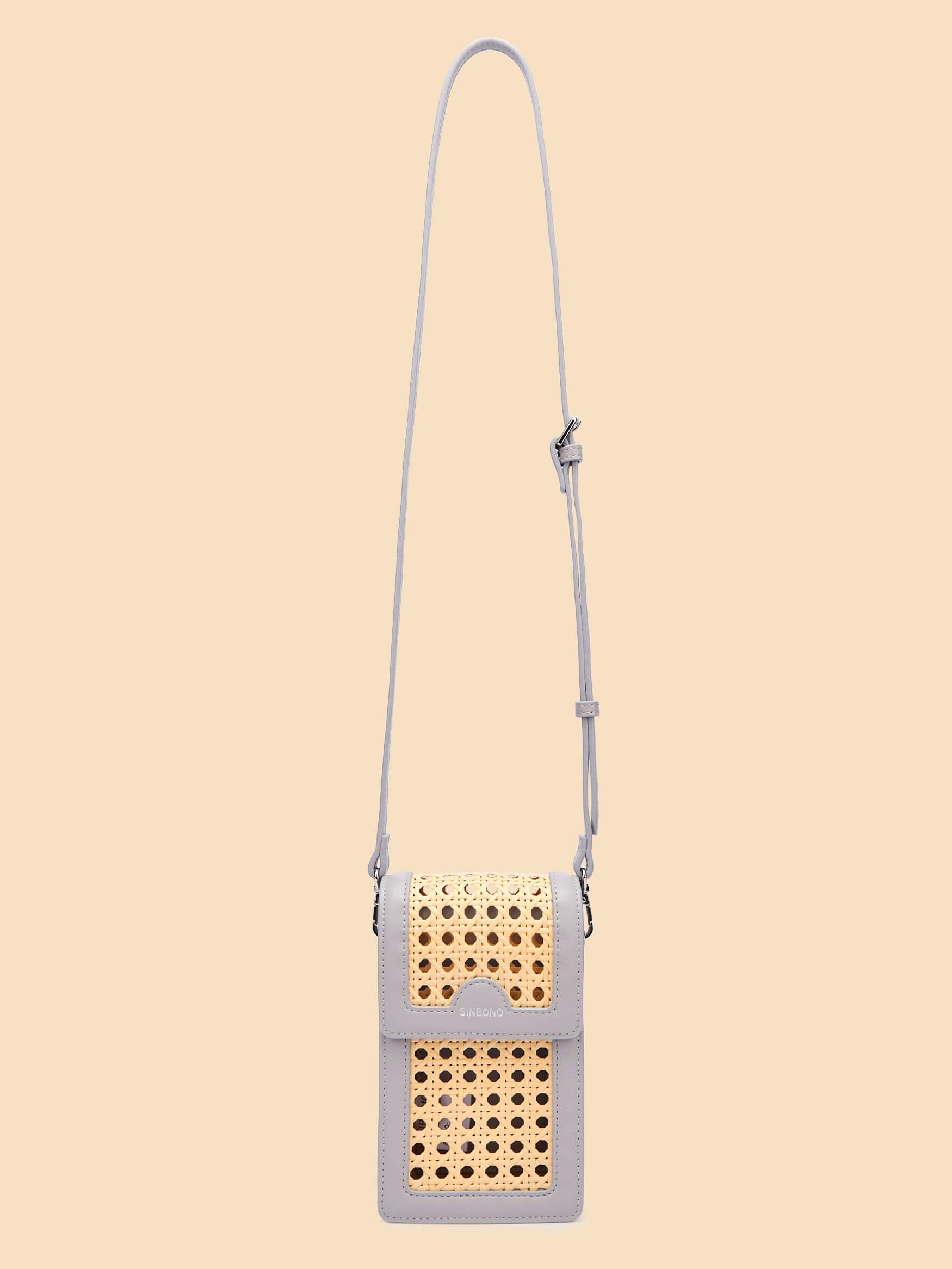 SINBONO Vera Crossbody Wallet Phone Bag Gray