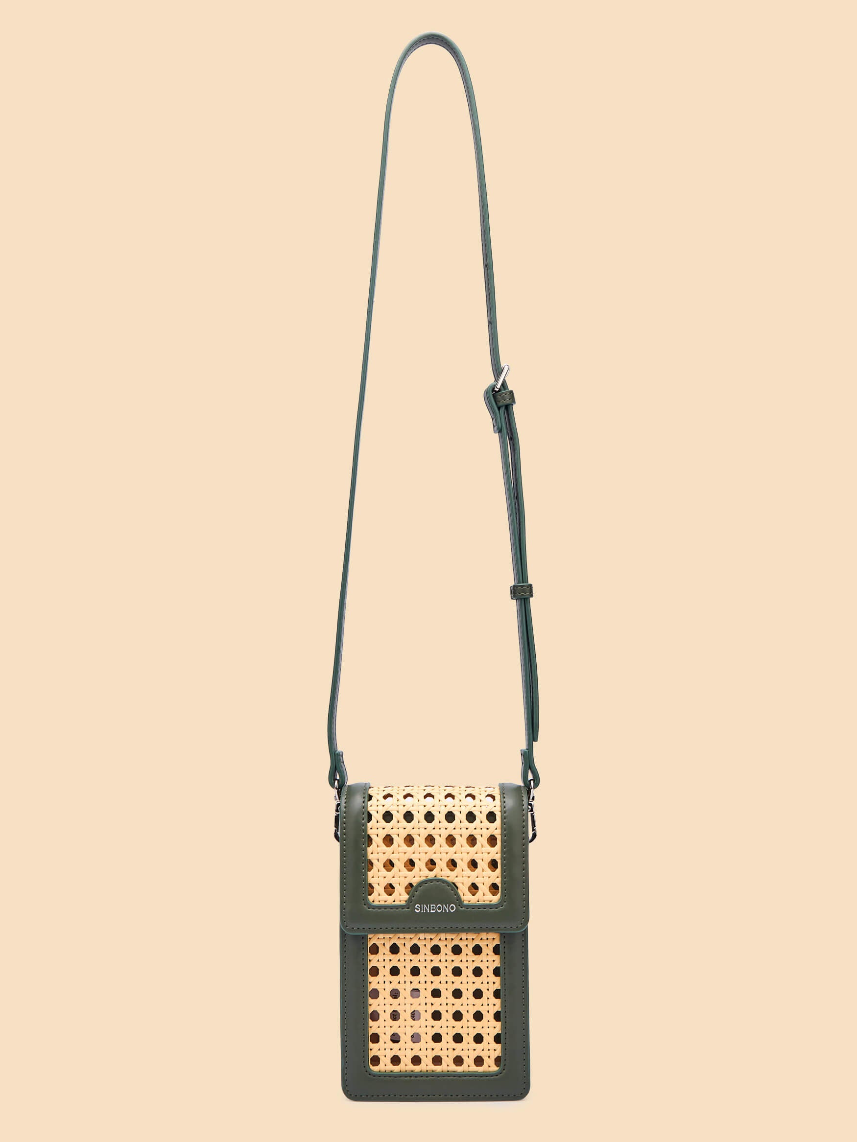 SINBONO Vera Crossbody Wallet Phone Bag Green