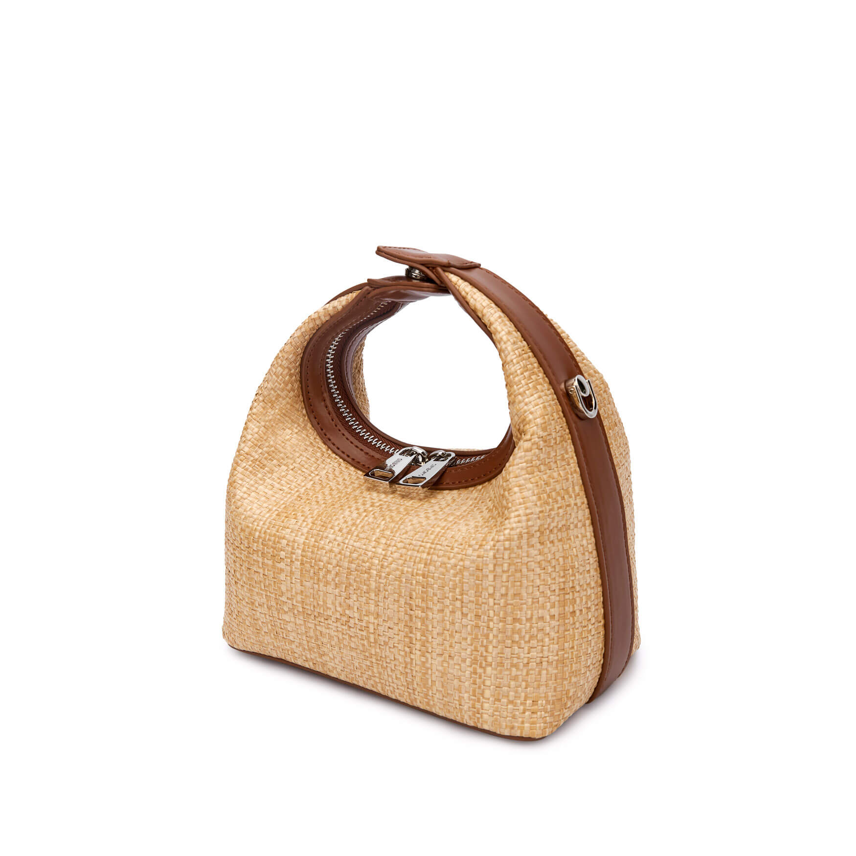 SINBONO Vienna Brown&Straw Leather Handbags -Vegan Leather Women Bag