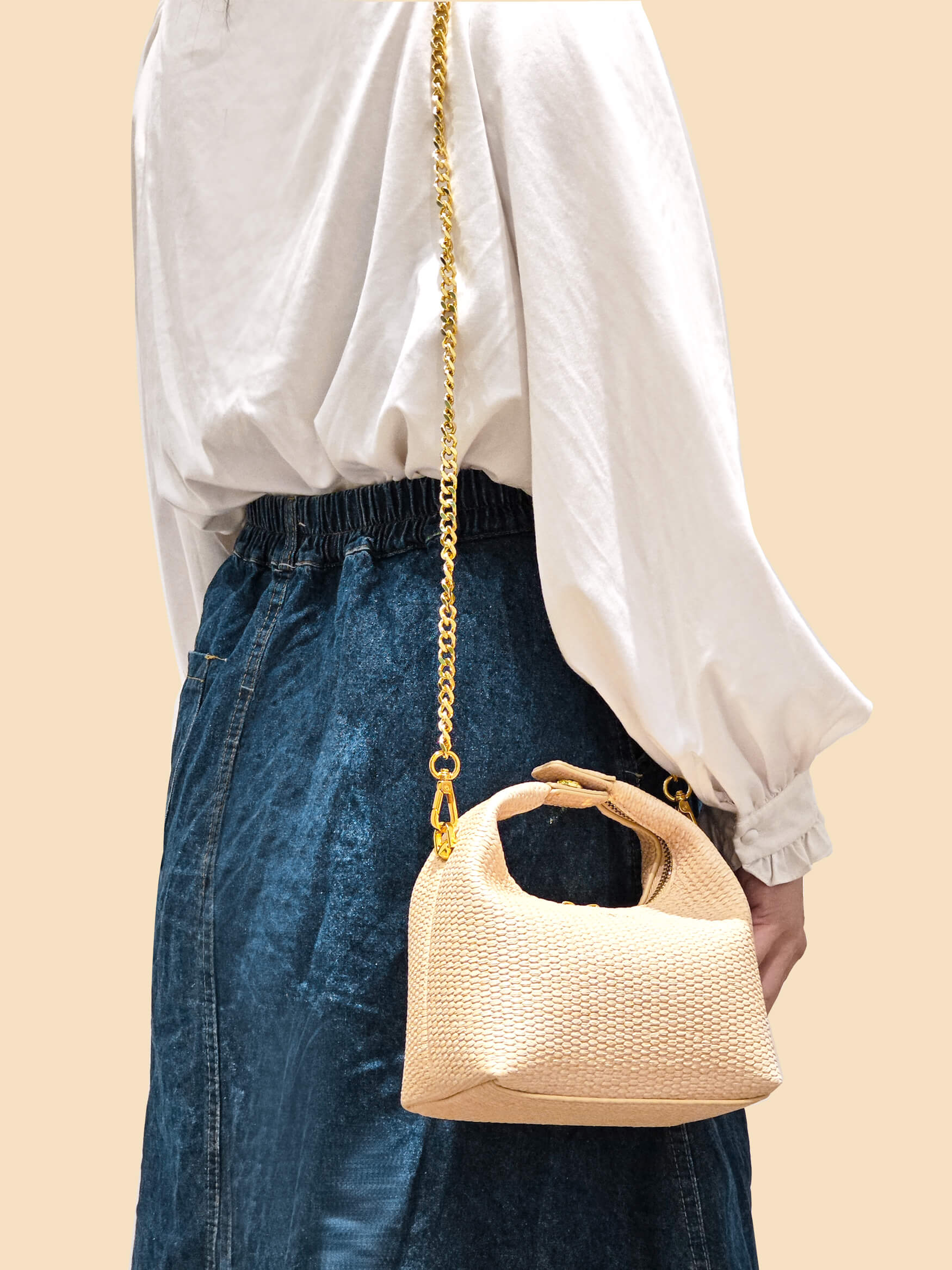 SINBONO Vienna Milk Yellow Leather Handbags -Vegan Leather Women Bag