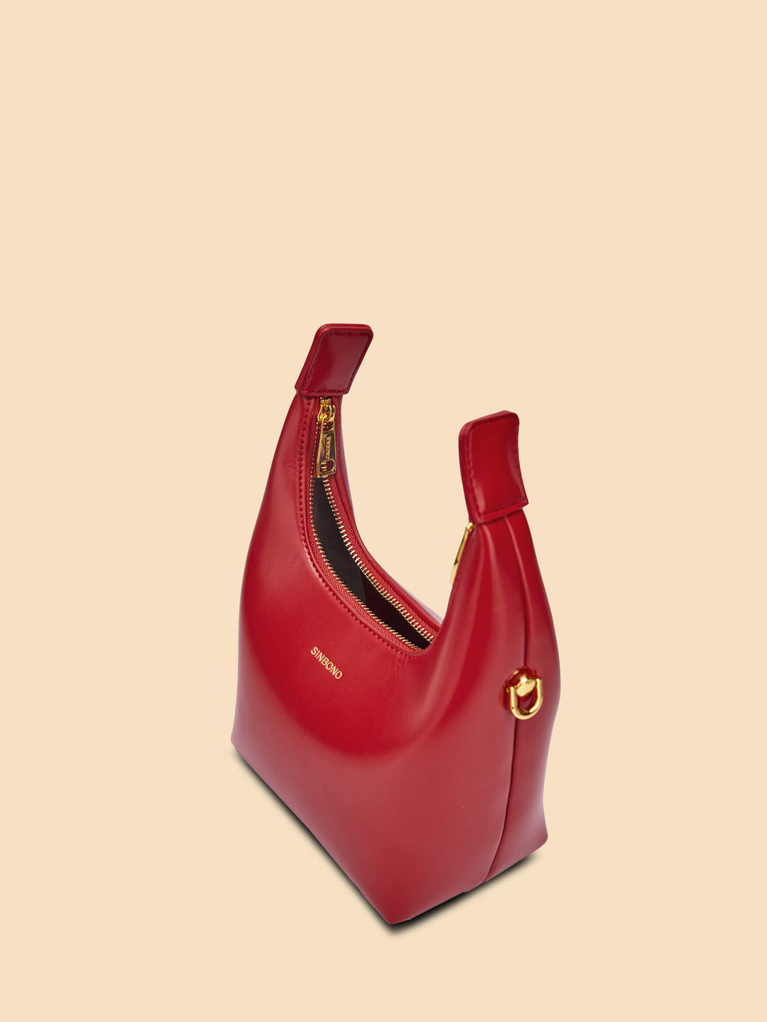 SINBONO Vienna Red Leather Handbags -Vegan Leather Women Bag