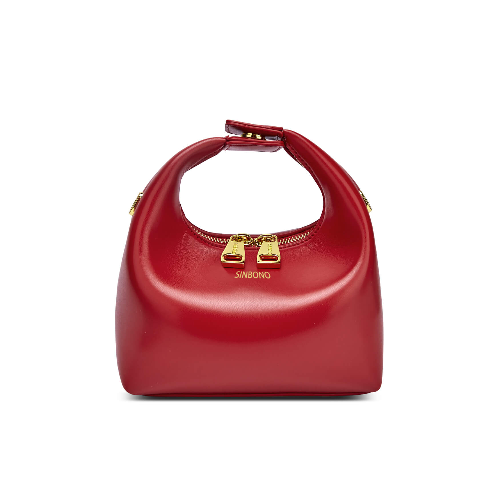 SINBONO Vienna Red Leather Handbags -Vegan Leather Women Bag