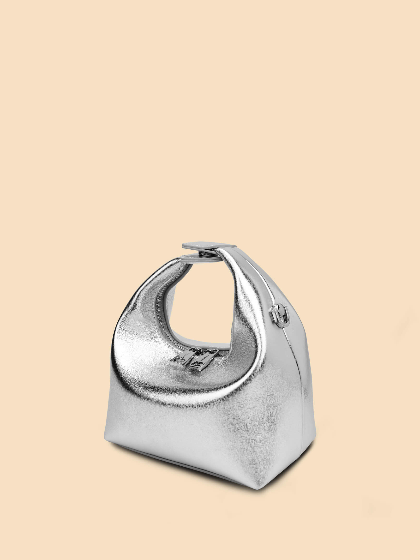 SINBONO Vienna Silver Leather Handbags -Vegan Leather Women Bag