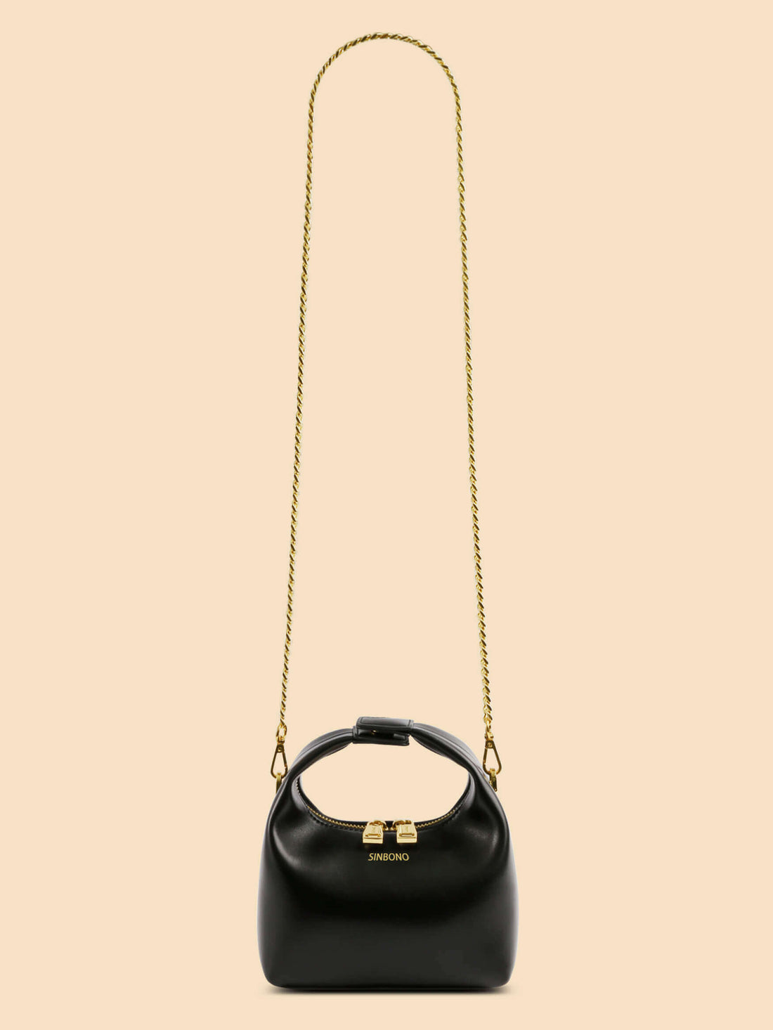 SINBONO Black Crossbody Bag- High-quality Soft Vegan Leather Bag