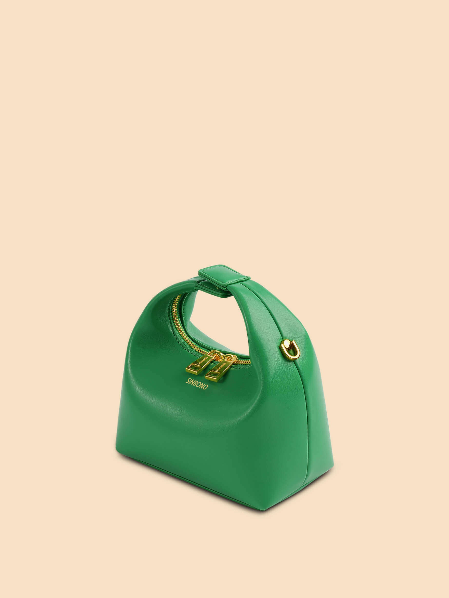 SINBONO Vienna Green Leather Handbags -Vegan Leather Women Bag