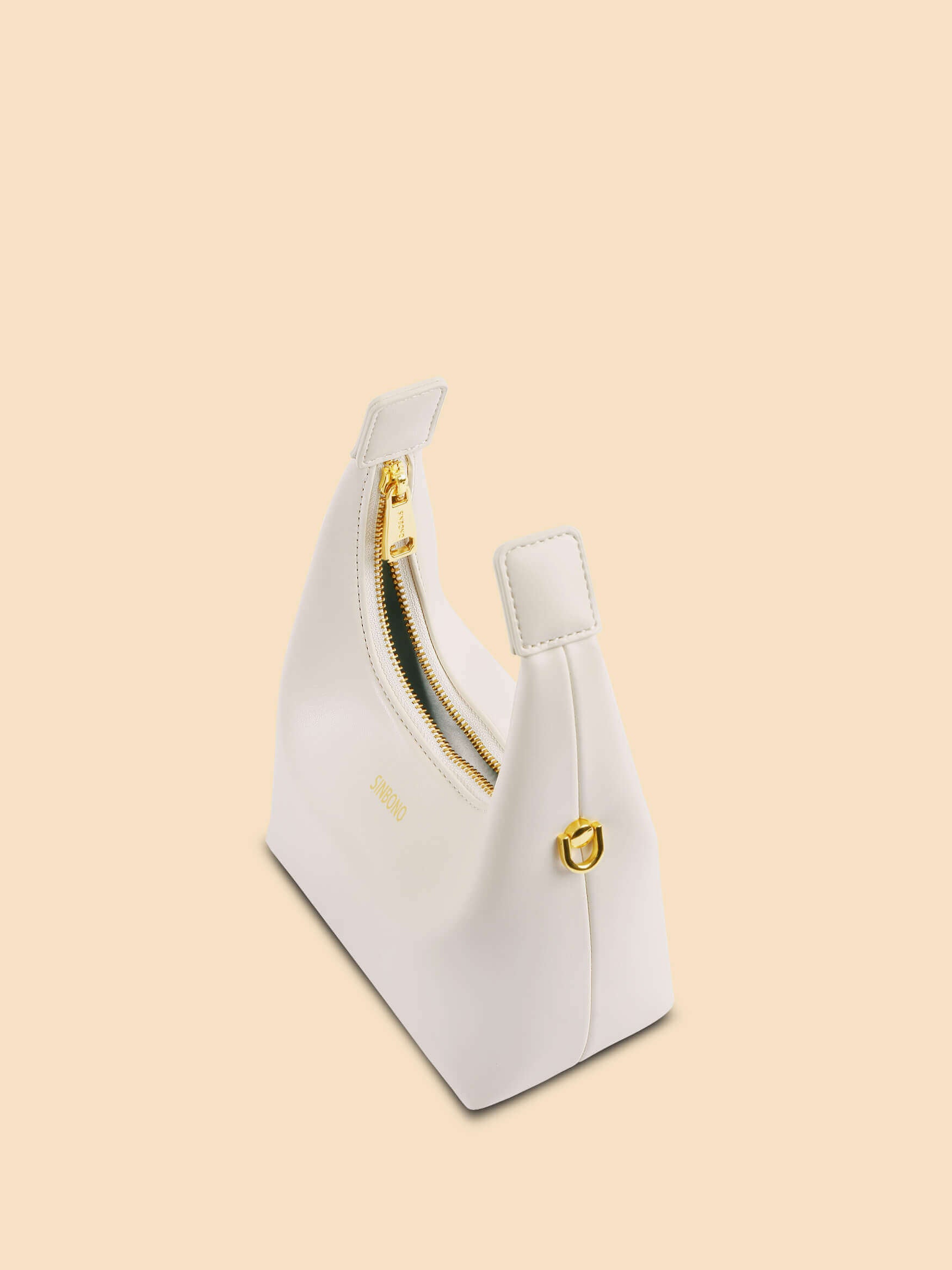 SINBONO Ivory Shoulder Bag- Luxury Vegan Crossbody Bag