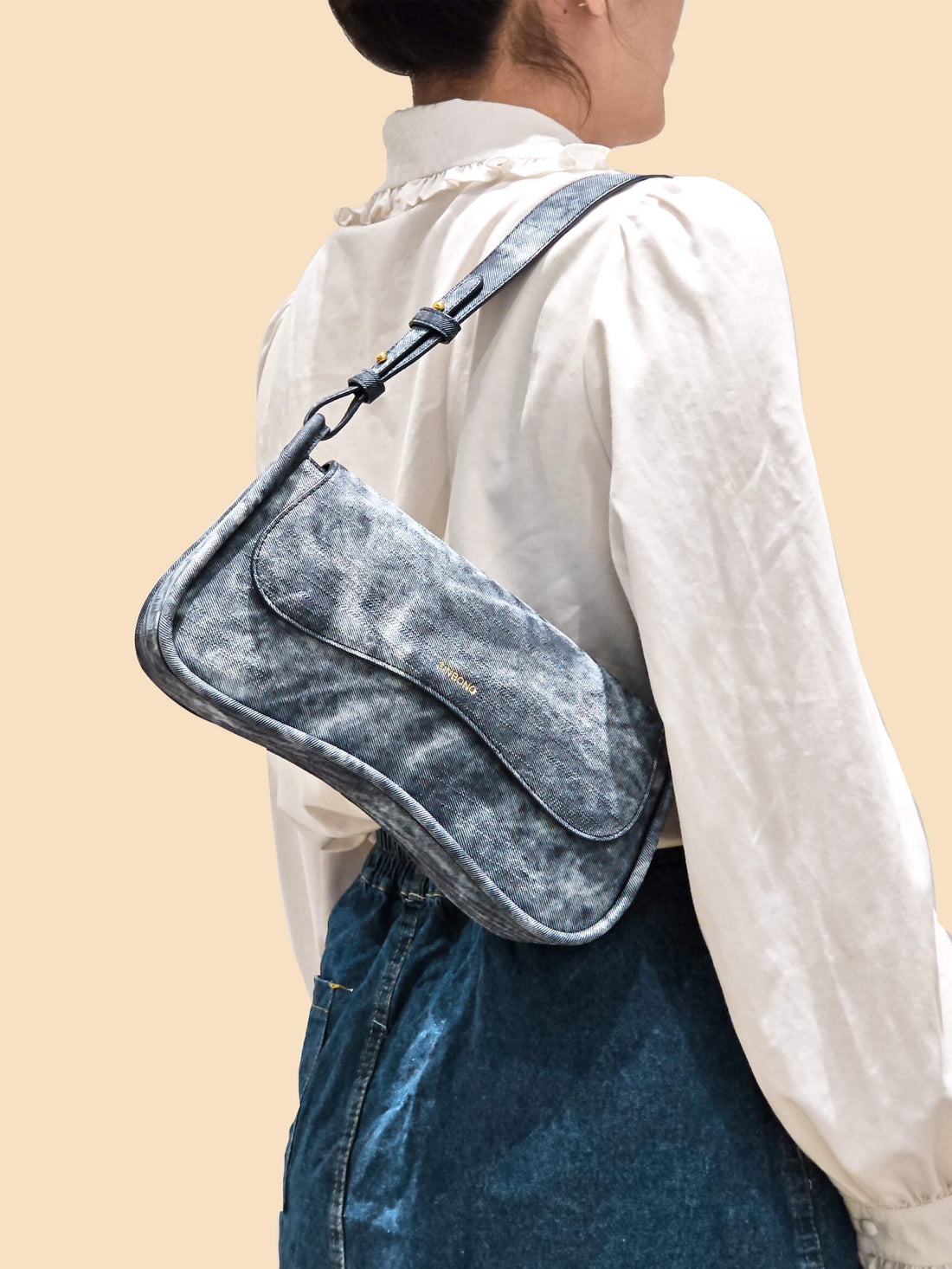 SINBONO Zoe Shoulder Bag  Deep Blue - Sustainable Leather Bag
