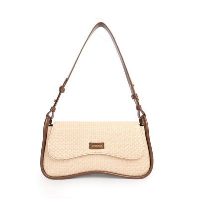 Zoe Shoulder Bag Milk Yellow - Baguette Bag For Women - SINBONO
