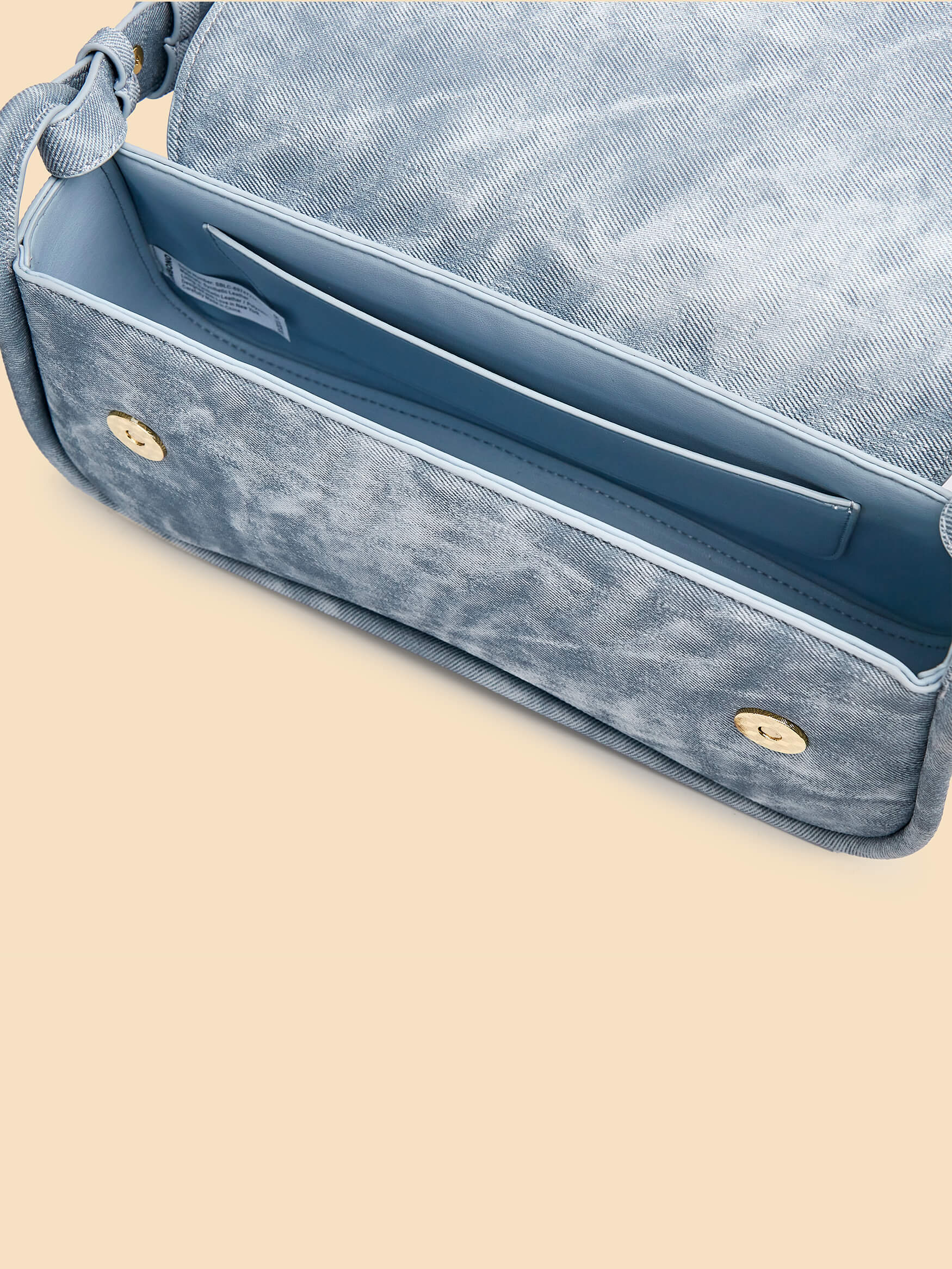 SINBONO Zoe Shoulder Bag  Mist Blue - Sustainable Leather Bag