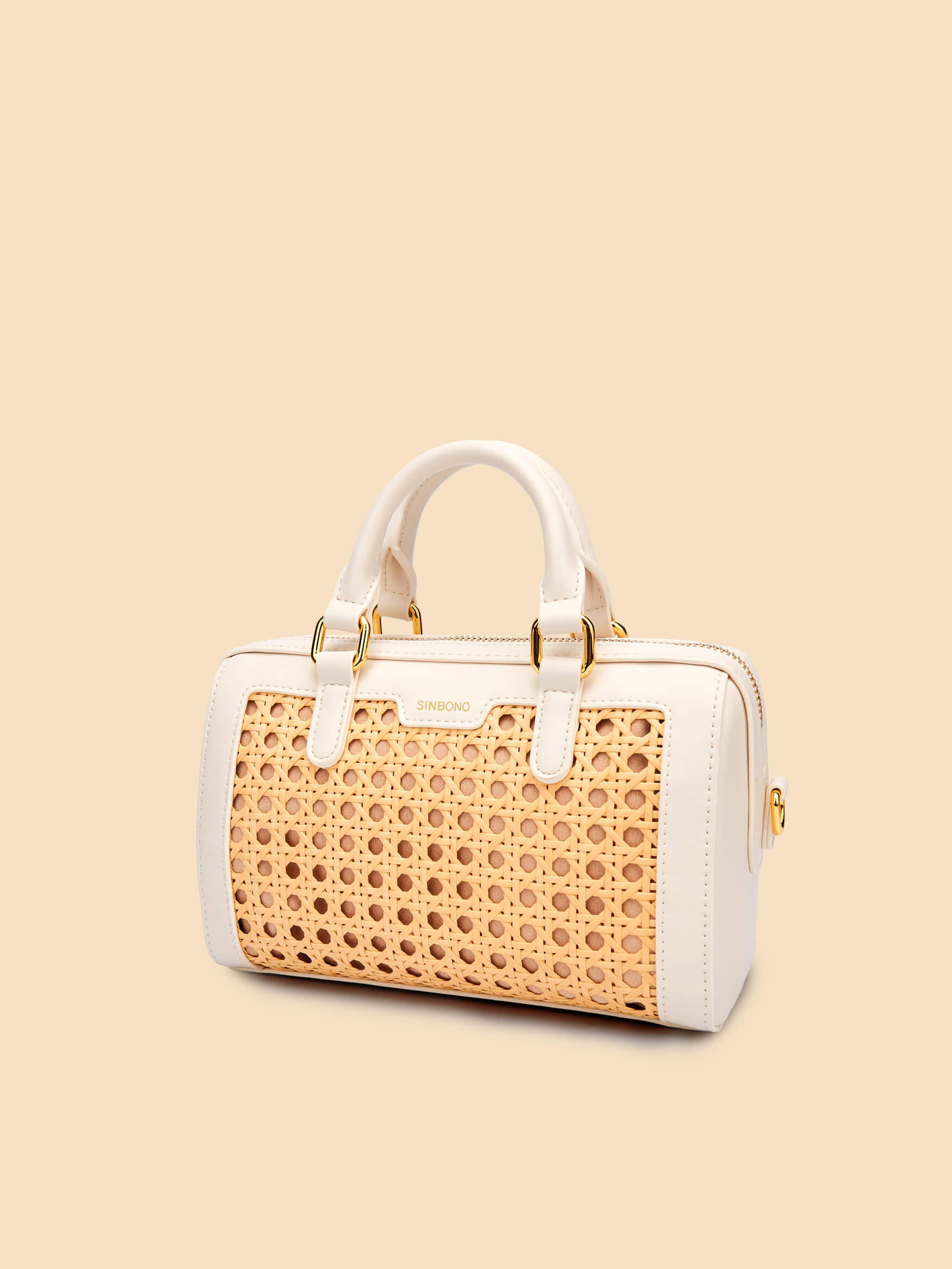 SINBONO Juliet Top Handle Crossbody Bag Ivory