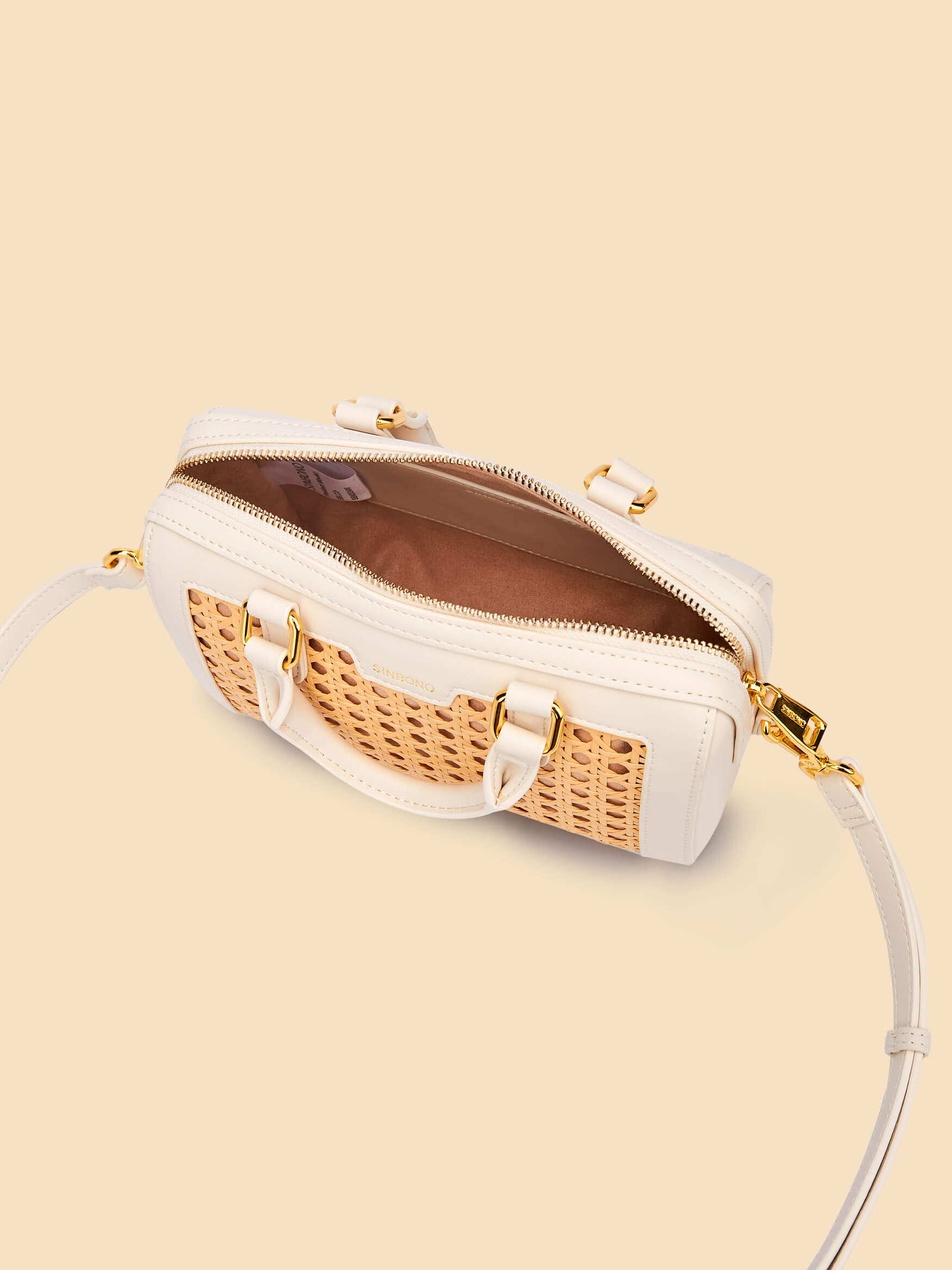 SINBONO Juliet Top Handle Crossbody Bag Ivory