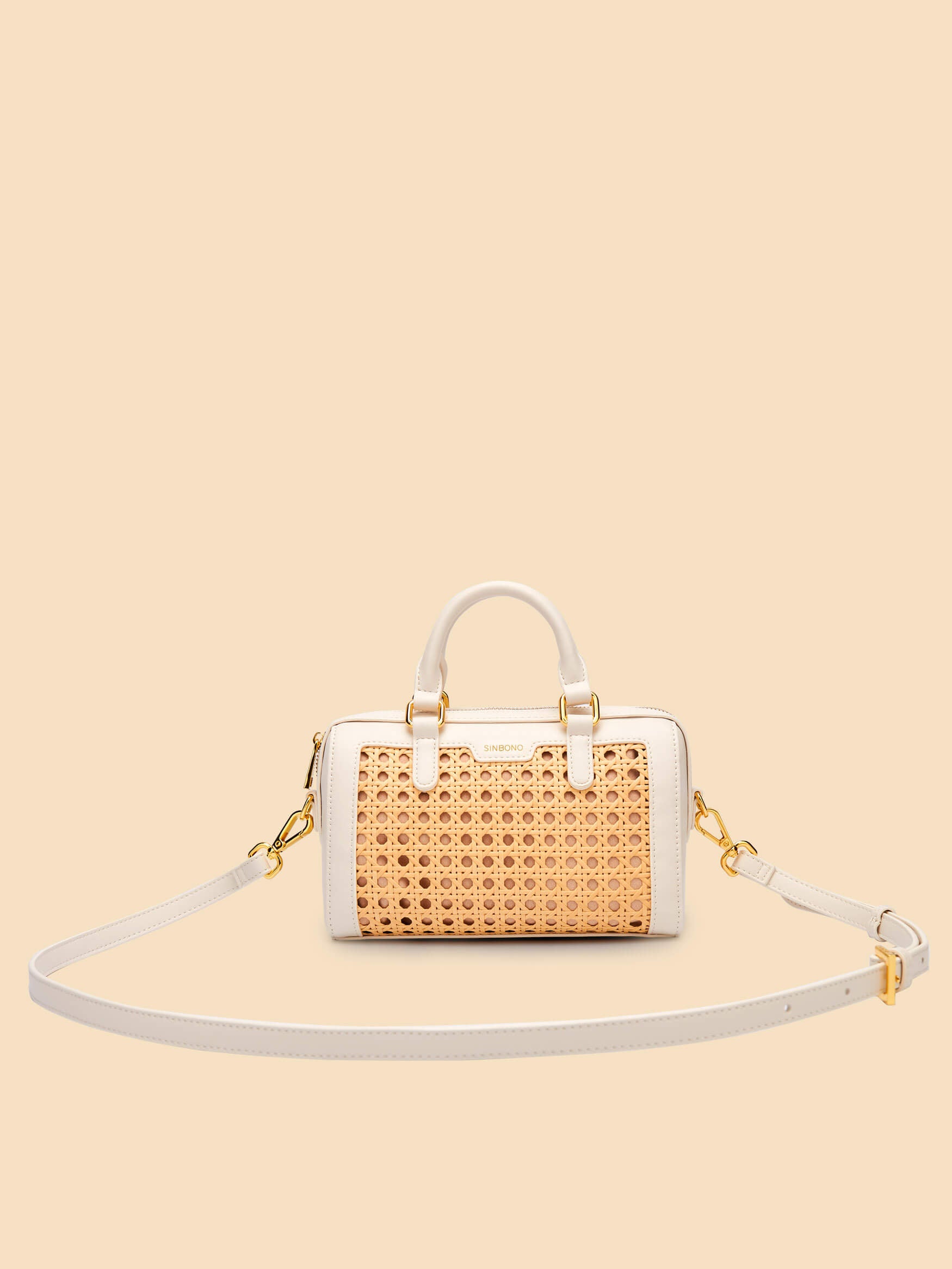 SINBONO Juliet Top Handle Crossbody Bag Ivory