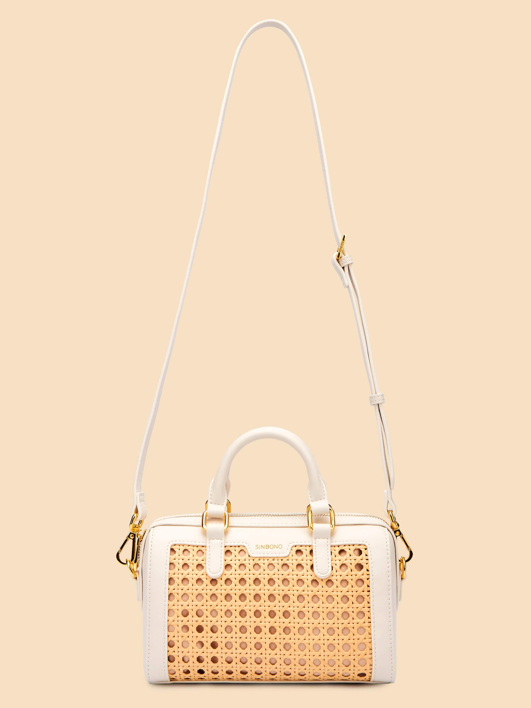 SINBONO Juliet Top Handle Crossbody Bag Ivory