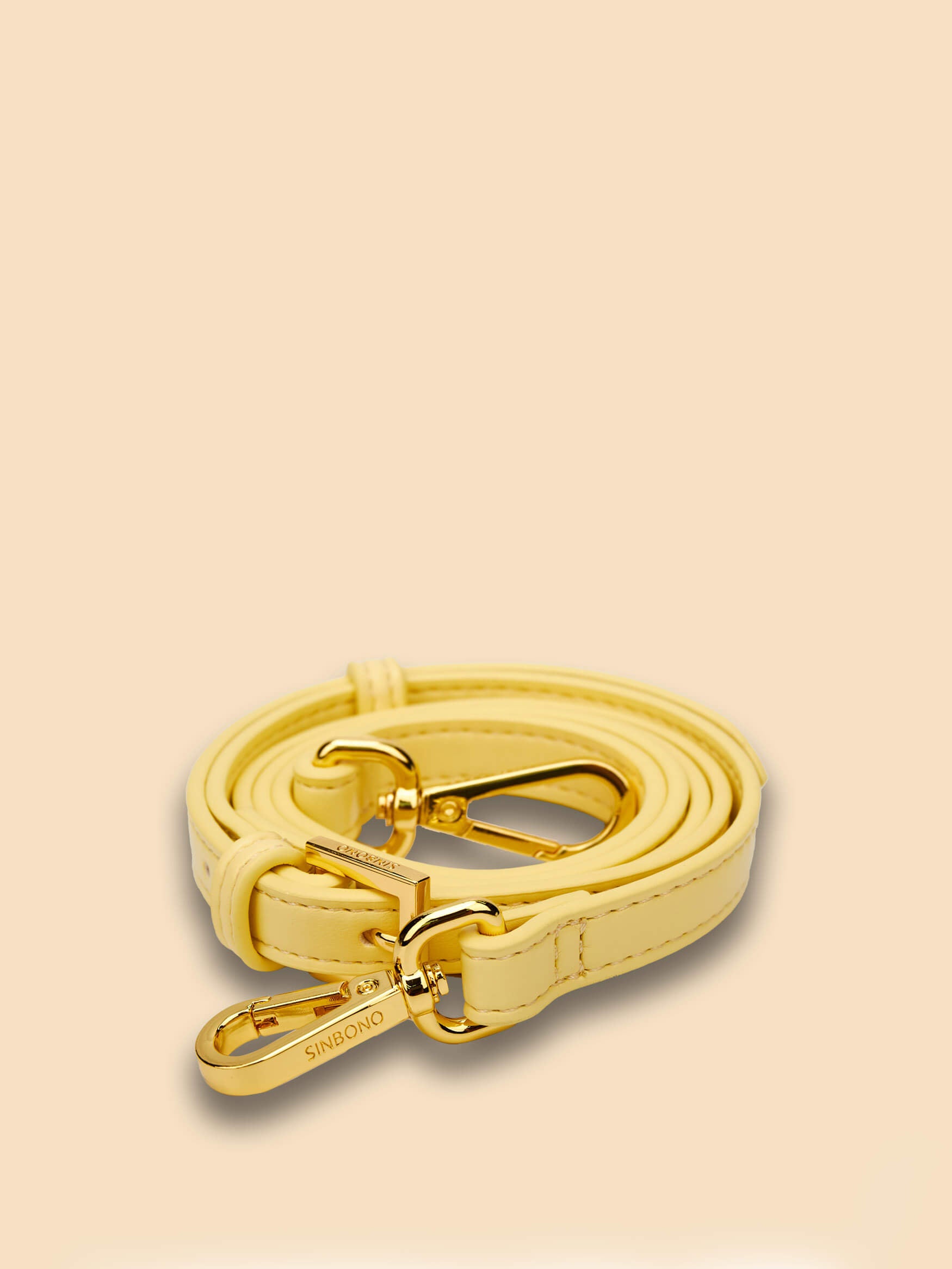 SINBONO Long Light Yellow Shoulder Strap - Purse with Shoulder Strap