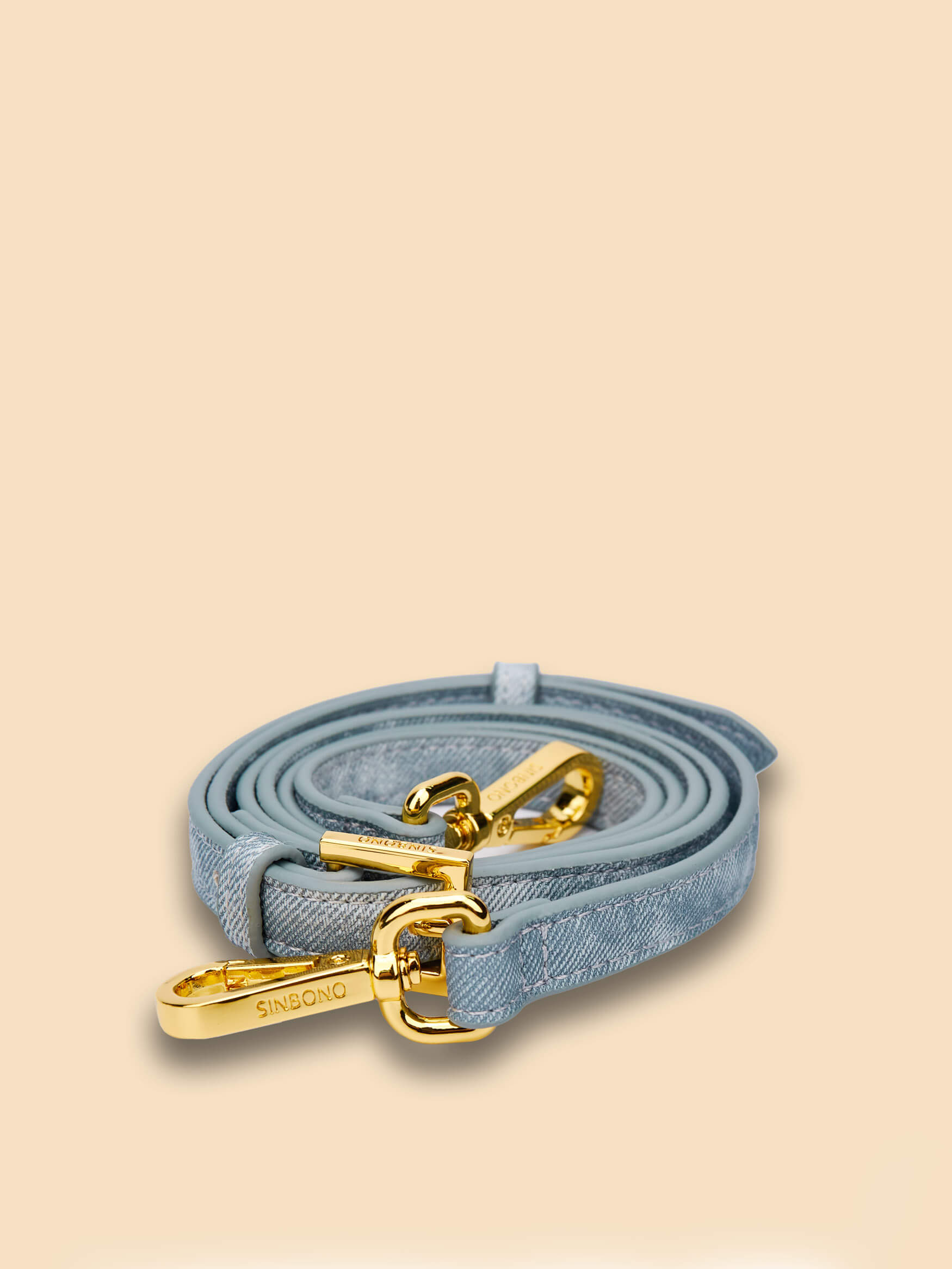 SINBONO Long  Mist Blue Shoulder Strap - Purse with Shoulder Strap