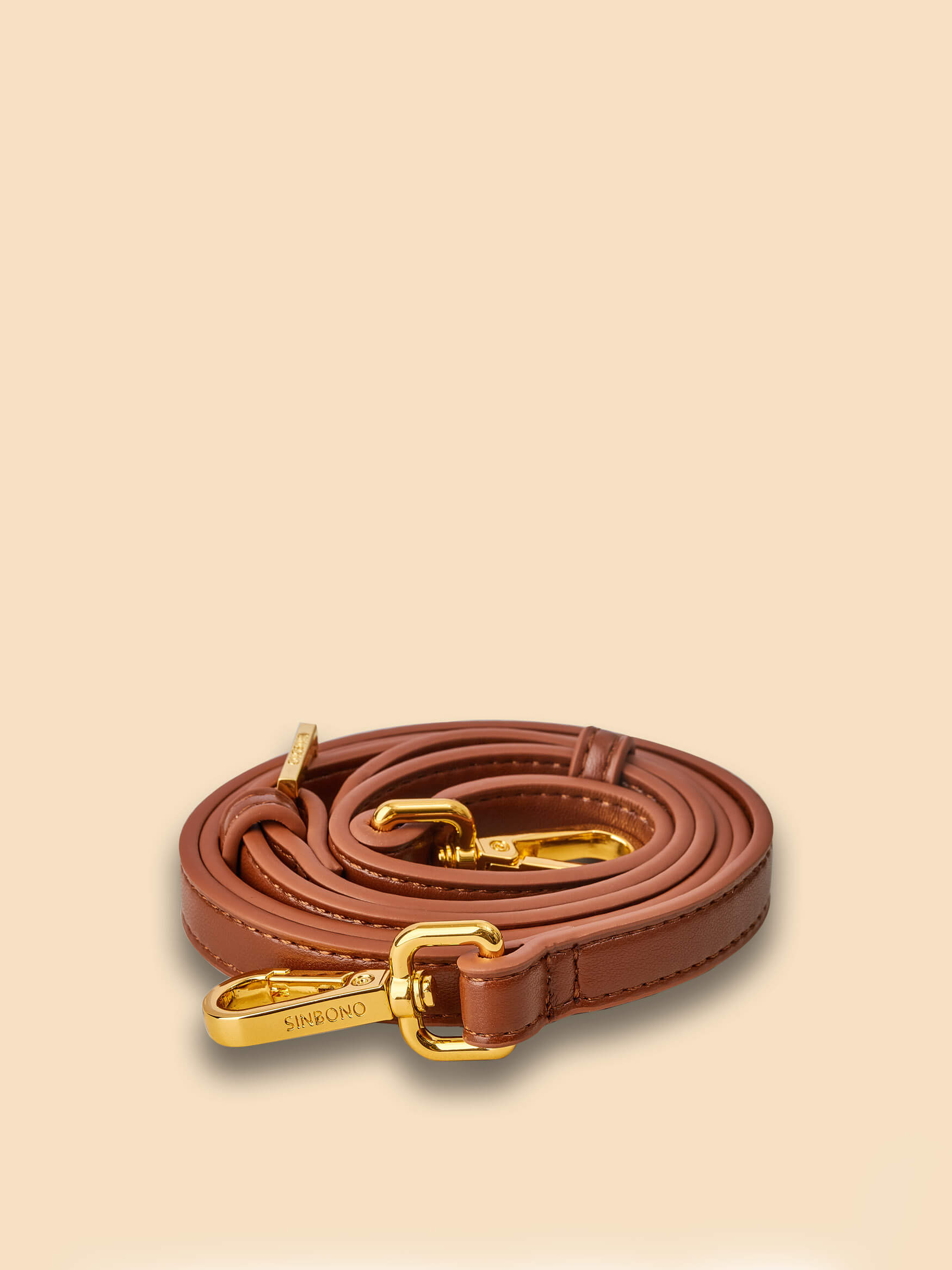 SINBONO Long Brown Shoulder Strap - Purse with Shoulder Strap