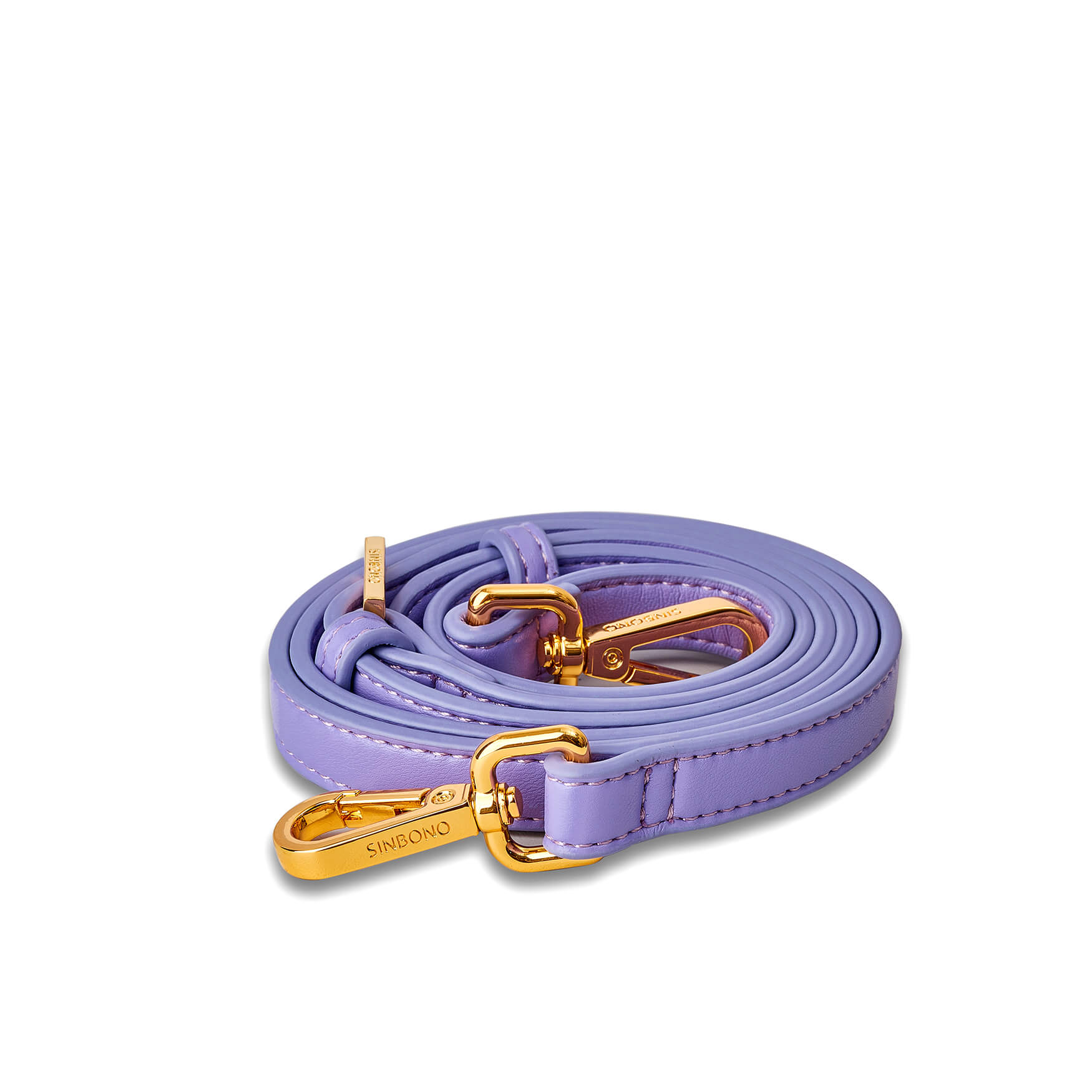 SINBONO Women Long Shoulder Strap Purple - Vegan Leather Shoulder Bag