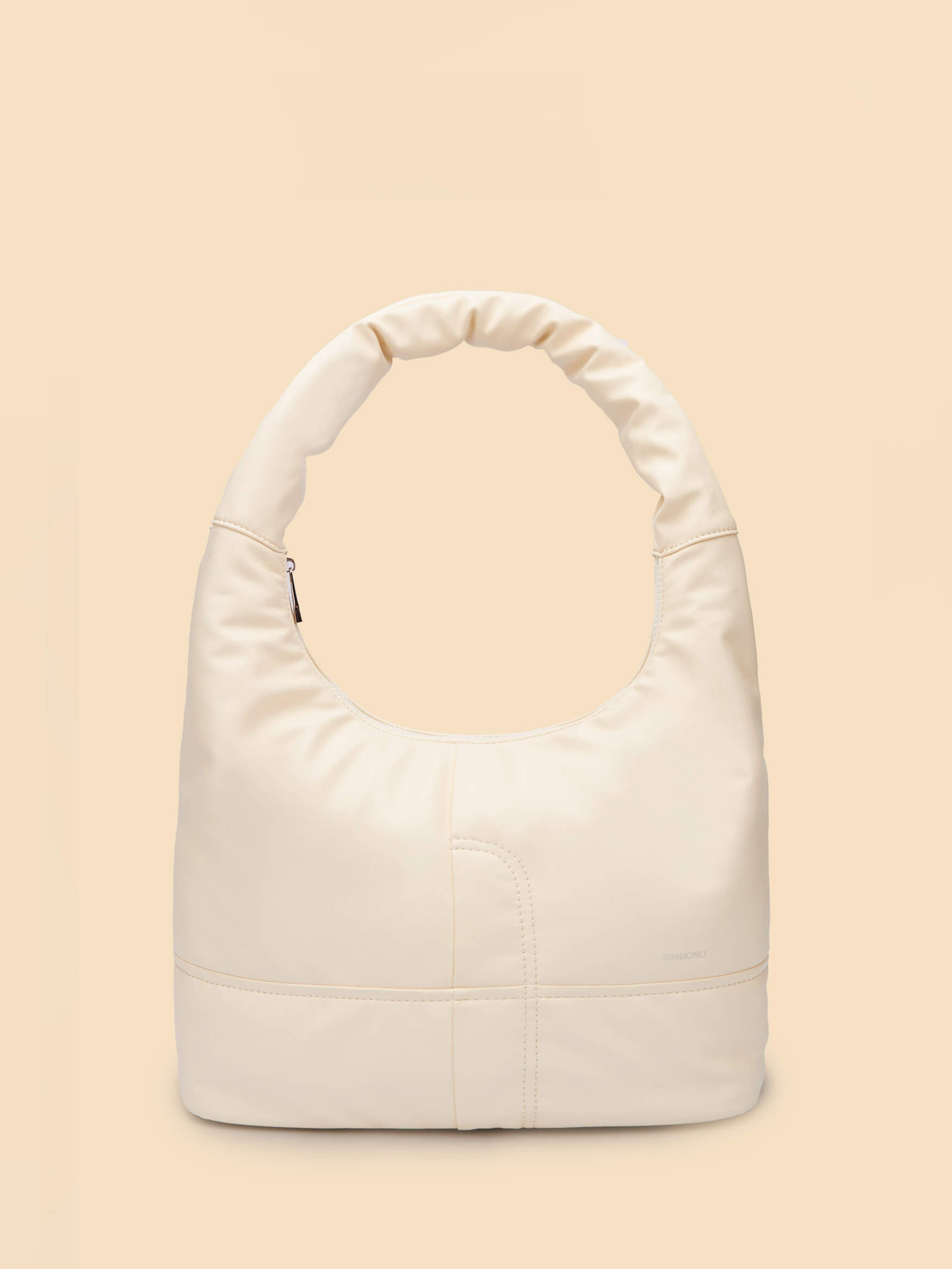 SINBONO Medium Berry Hobo Shoulder Bag  Ivory