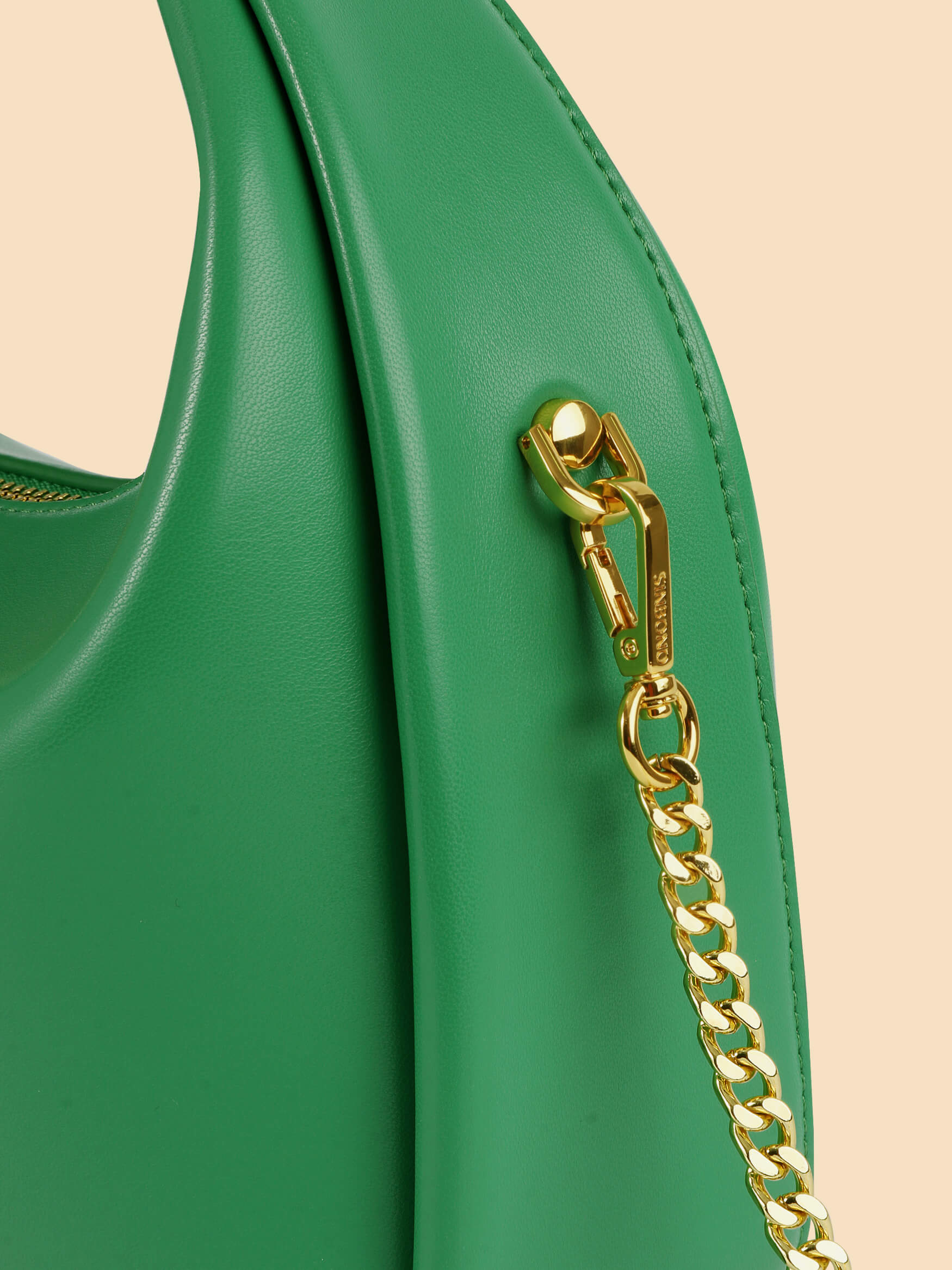 SINBONO Vienna Medium-Sized Grass Green Vegan Leather Purses