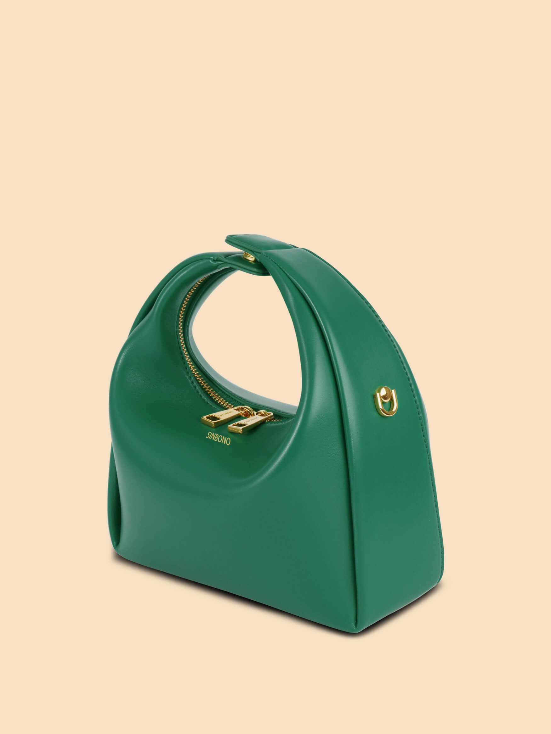 SINBONO Vienna Medium-Sized Green Vegan Leather Purses