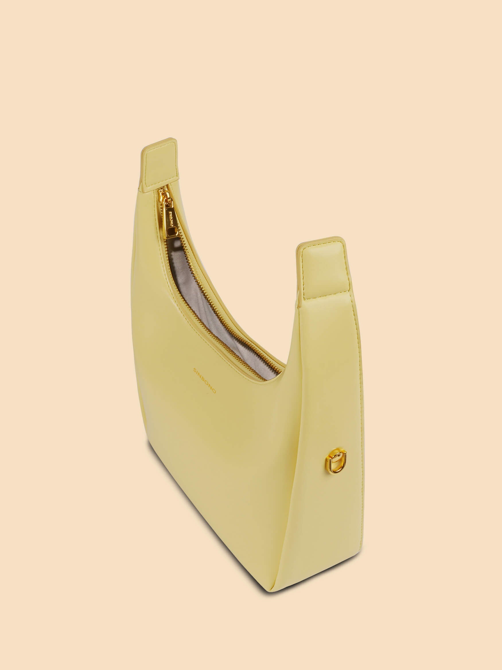 SINBONO Medium Sized Light Yellow Crossbody women Bag 