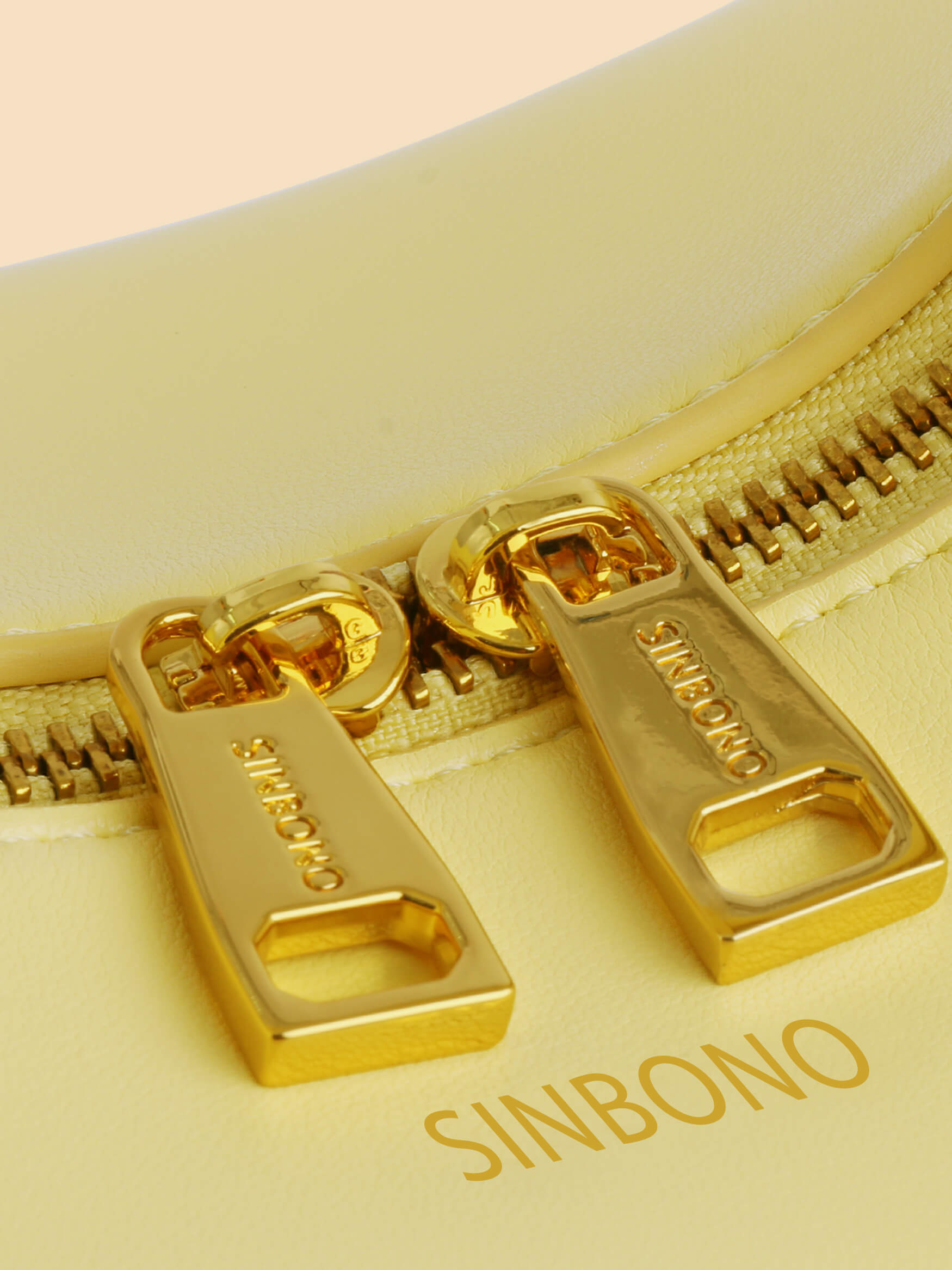 SINBONO Medium Sized Light Yellow Crossbody women Bag 