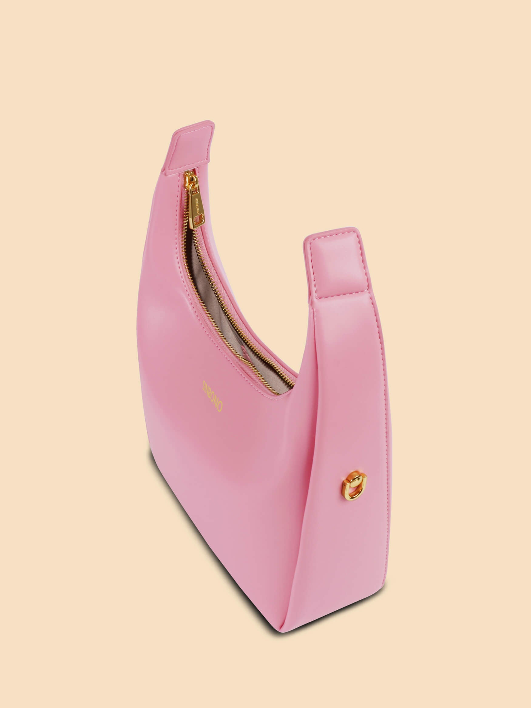 SINBONO Vienna Medium-Sized  Pink Vegan Leather Purses