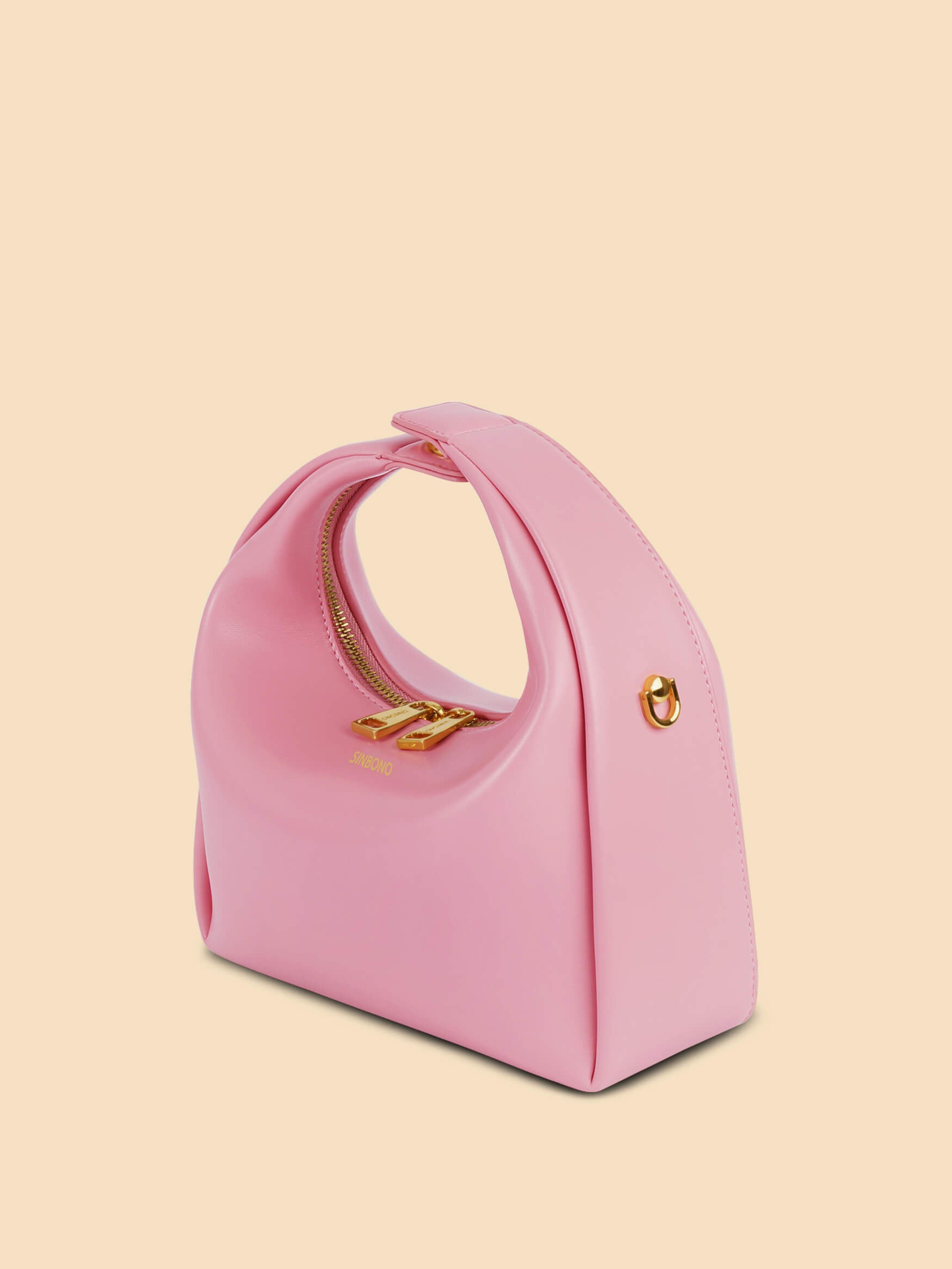 SINBONO Vienna Medium-Sized  Pink Vegan Leather Purses