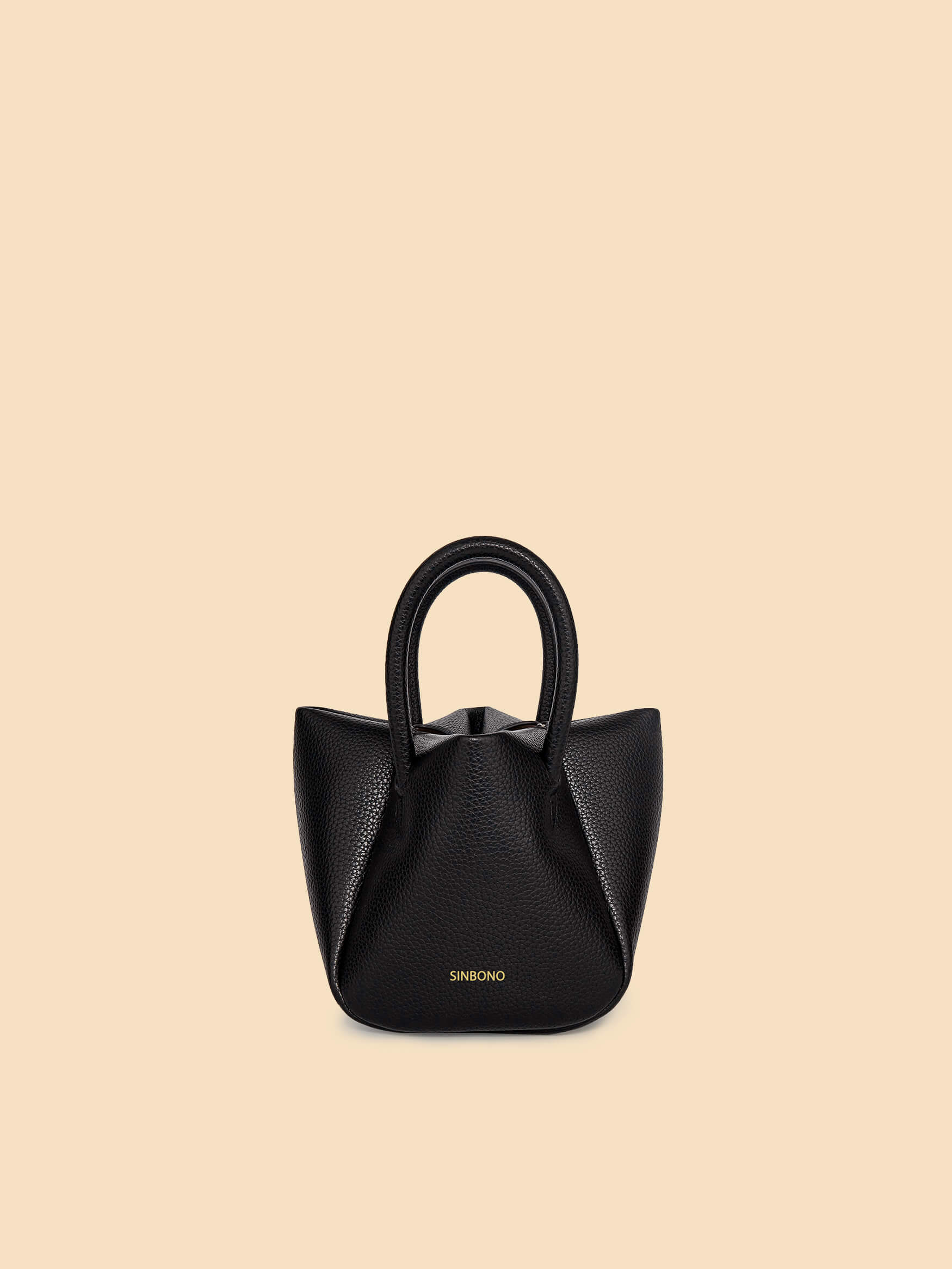 SINBONO Selena Ruched Hobo Handle Crossbody Bag Black
