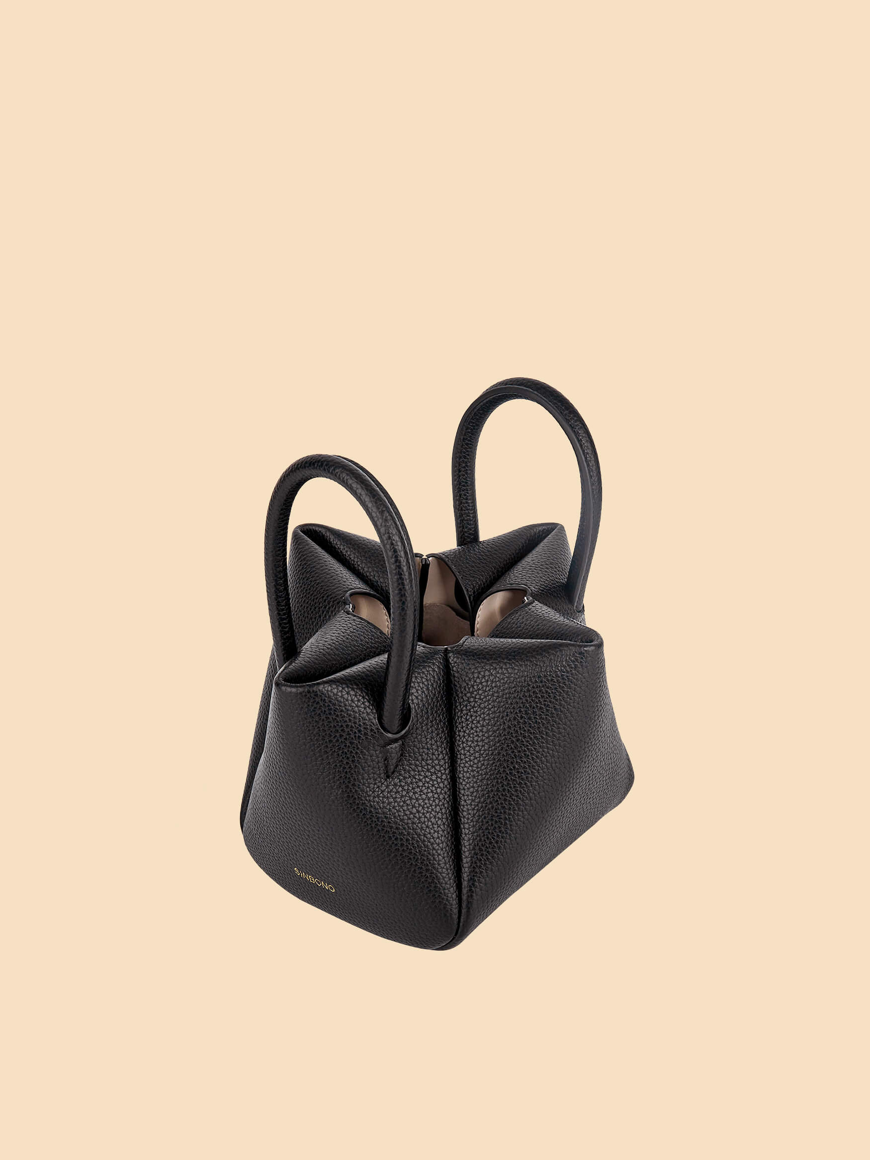SINBONO Selena Ruched Hobo Handle Crossbody Bag Black