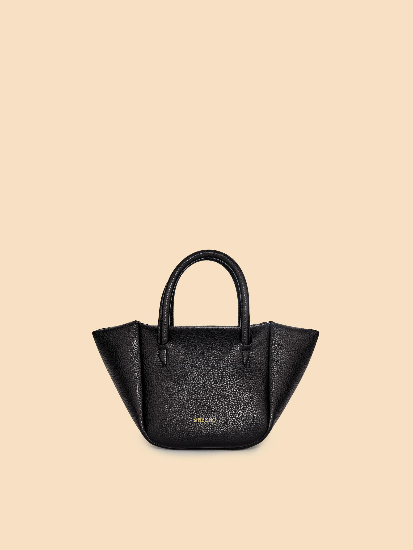 SINBONO Selena Ruched Hobo Handle Crossbody Bag Black
