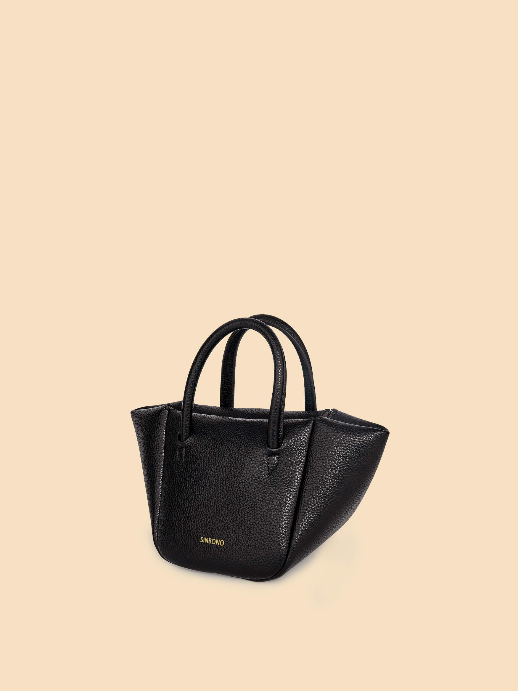 SINBONO Selena Ruched Hobo Handle Crossbody Bag Black