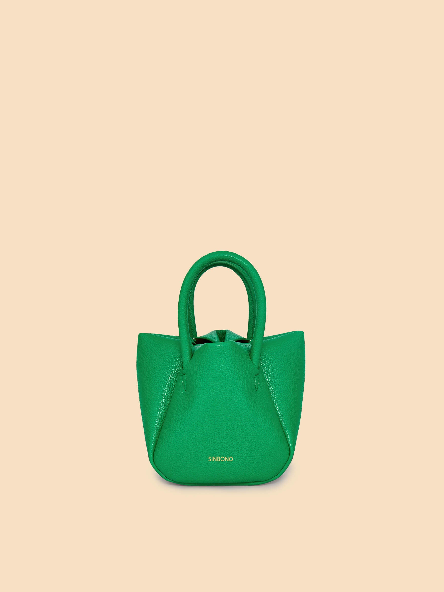 SINBONO Selena Ruched Hobo Handle Crossbody Bag Grass Green