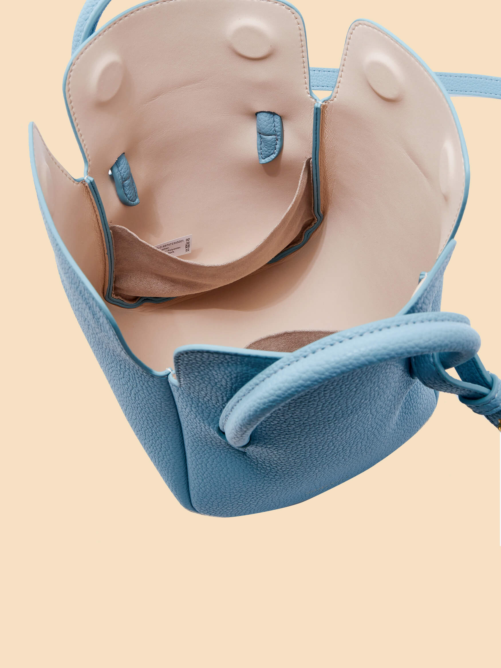 SINBONO Selena Ruched Hobo Handle Crossbody Bag Ice Blue