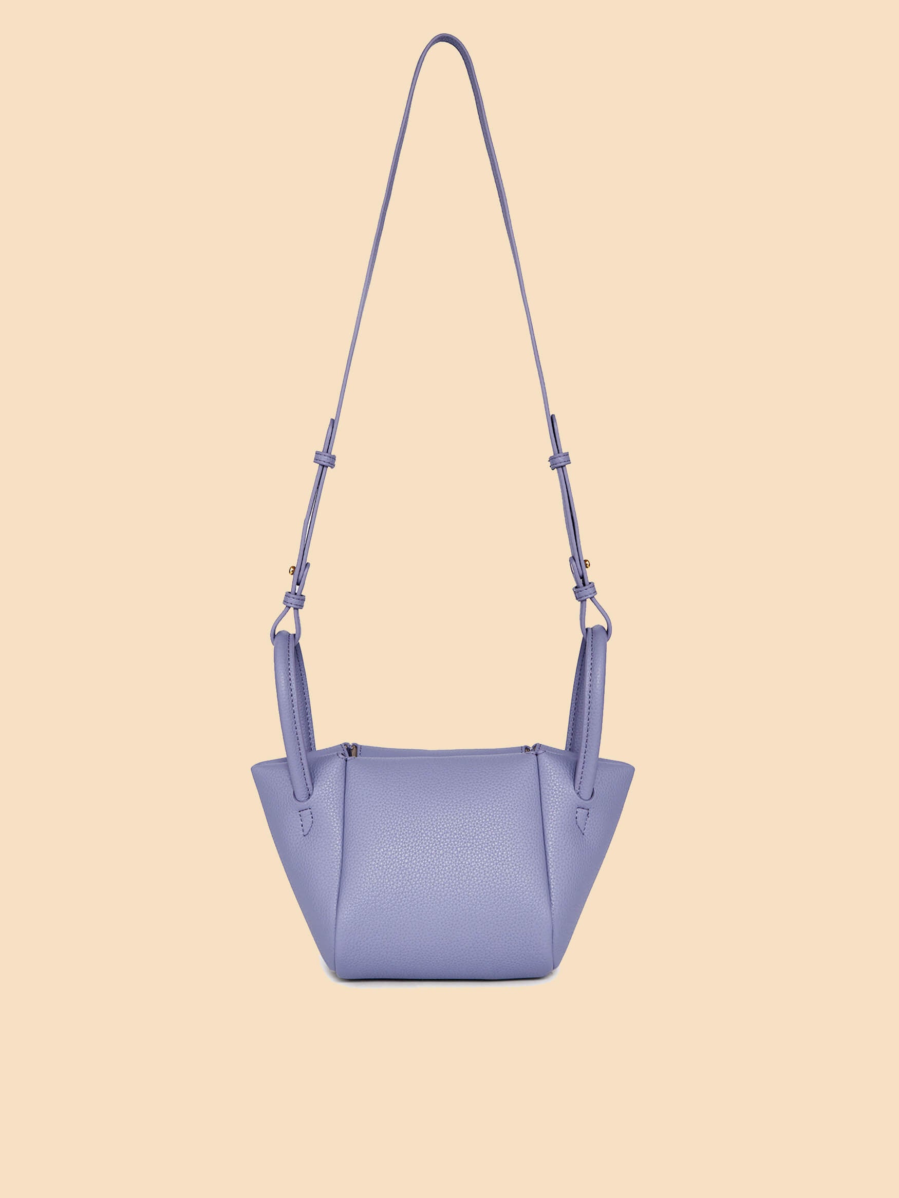 SINBONO Selena Ruched Hobo Handle Crossbody Bag Purple