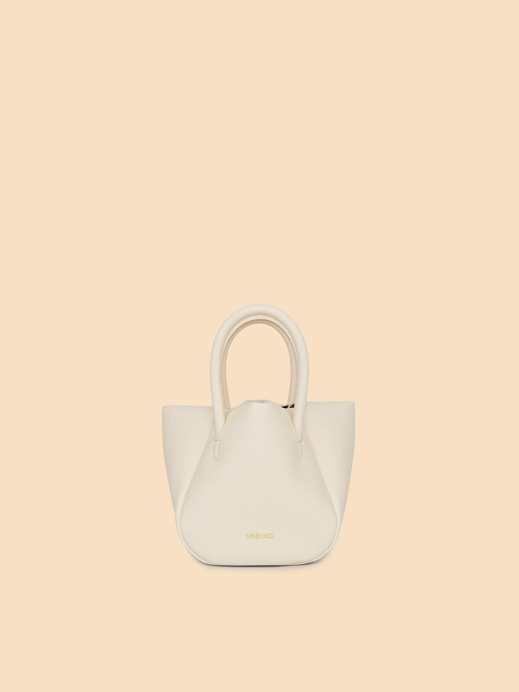 SINBONO Selena Ruched Hobo Handle Crossbody Bag Ivory