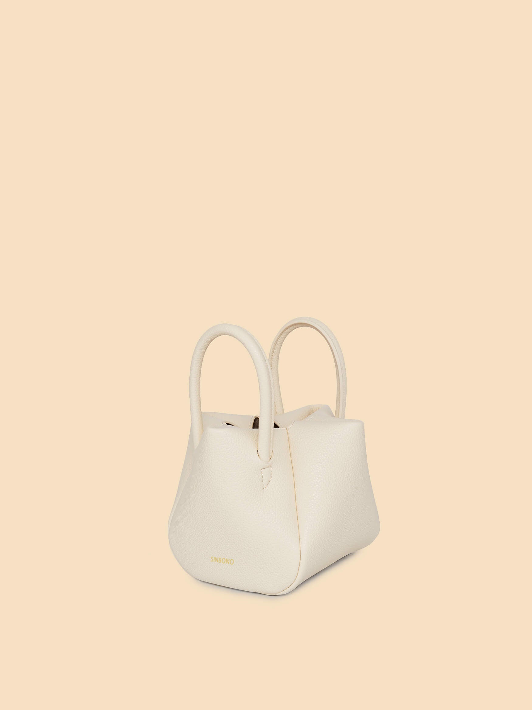 SINBONO Selena Ruched Hobo Handle Crossbody Bag Ivory