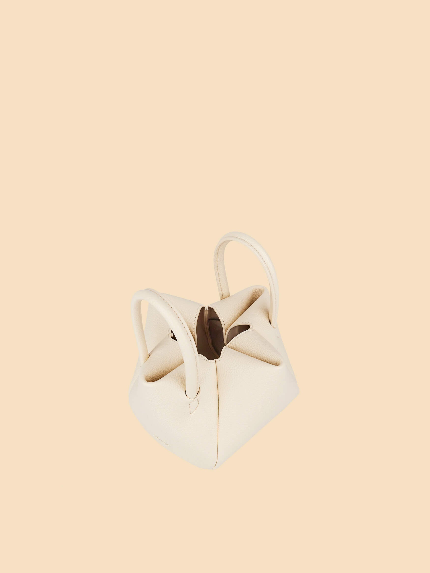 SINBONO Selena Ruched Hobo Handle Crossbody Bag Ivory