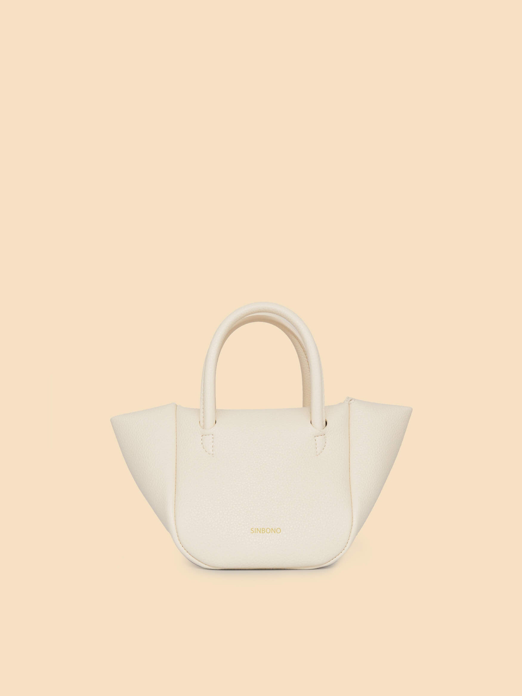SINBONO Selena Ruched Hobo Handle Crossbody Bag Ivory