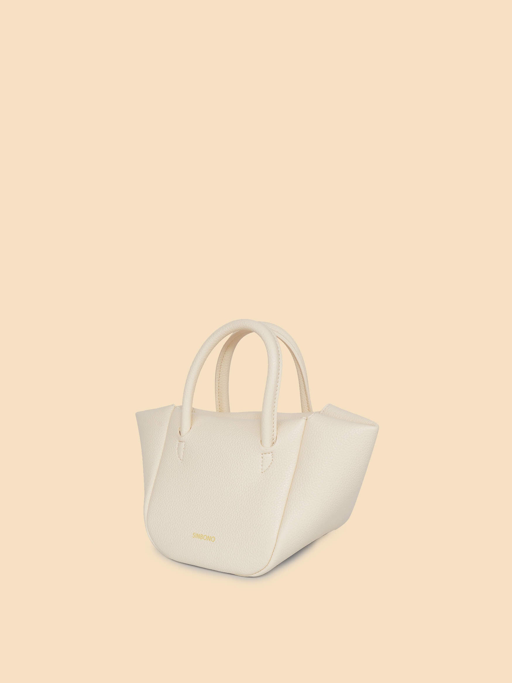 SINBONO Selena Ruched Hobo Handle Crossbody Bag Ivory